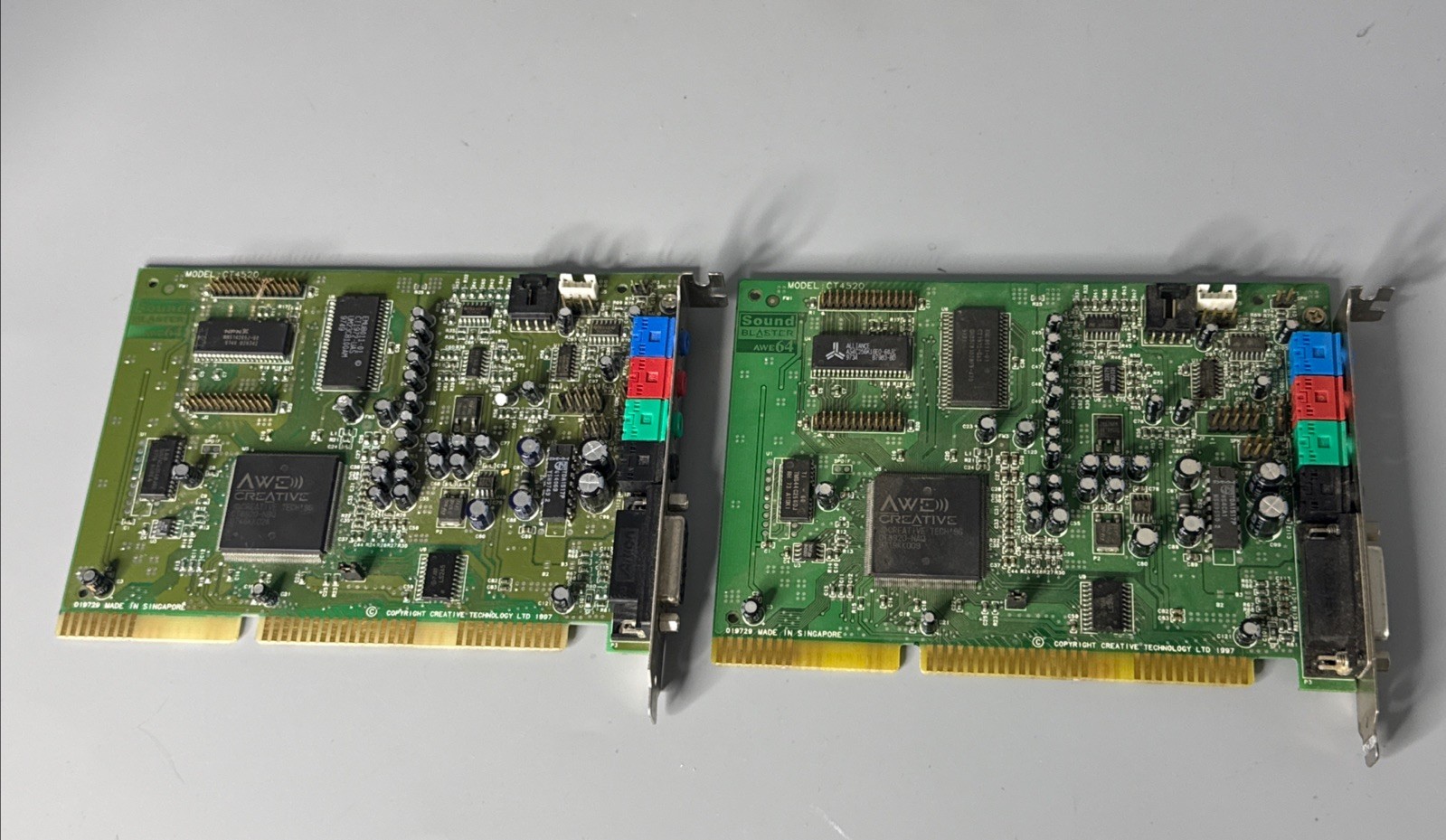 2X Creative Sound Blaster AWE64 Value CT4520 16Bit ISA Sound Card G2U