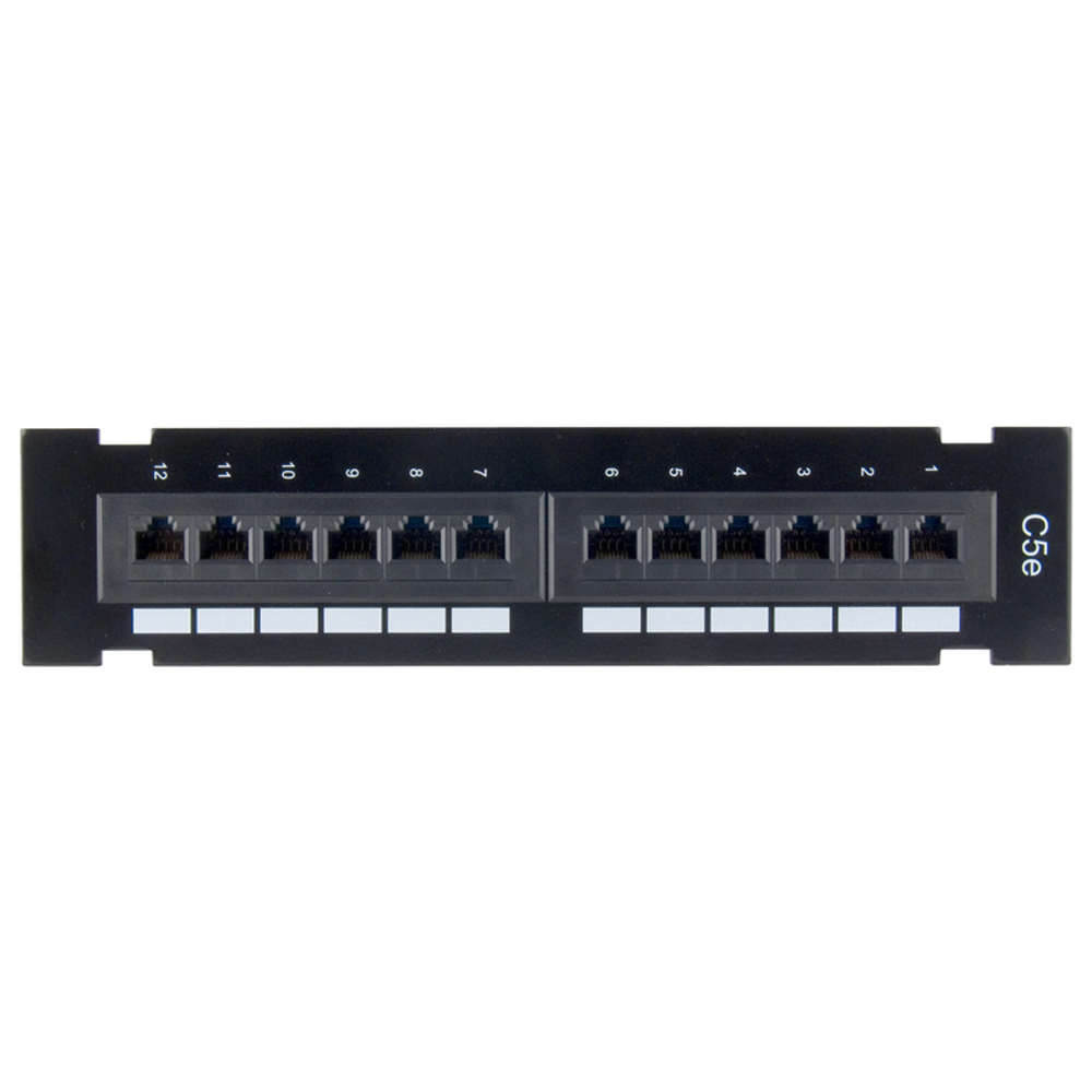 CAT5 \ CAT6 UTP 48 24 12 Port Network Lan Patch Panel Wall Bracket 1U 2U Lot