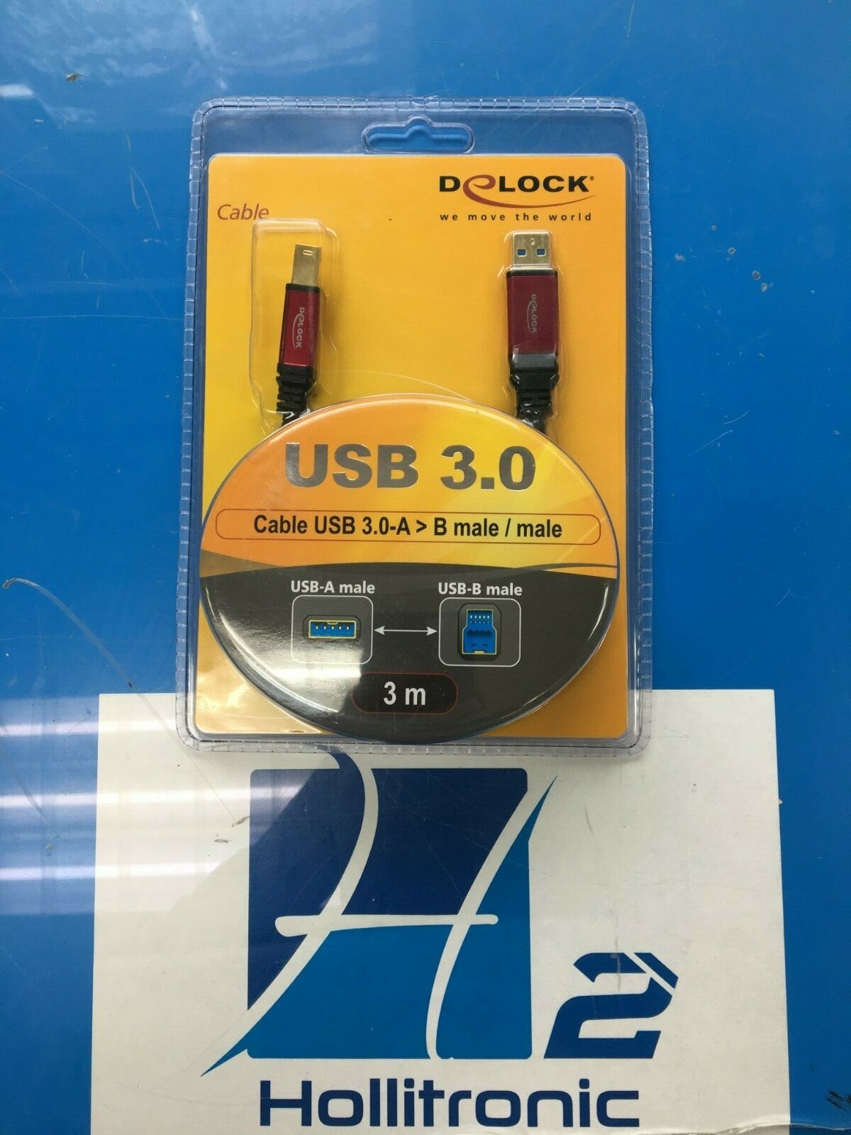 Delock USB 3.0 Cable USB 3.0-A B male / male (3m)