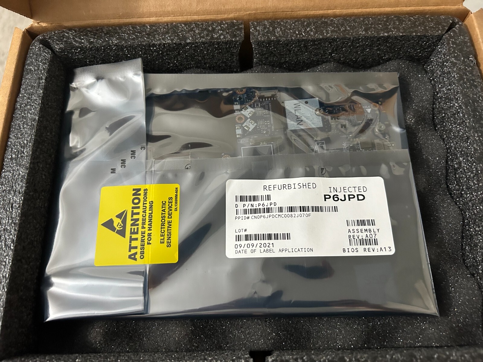 OEM Dell Latitude 3490 3590 Intel i3-7130U Laptop Motherboard - LA-F115P P6JPD A