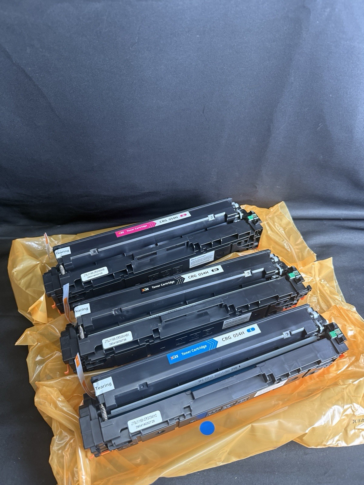 3 Pack 054H Toner Cartridges w/ Chip Aftermarket Cyan Magenta Black No Yellow