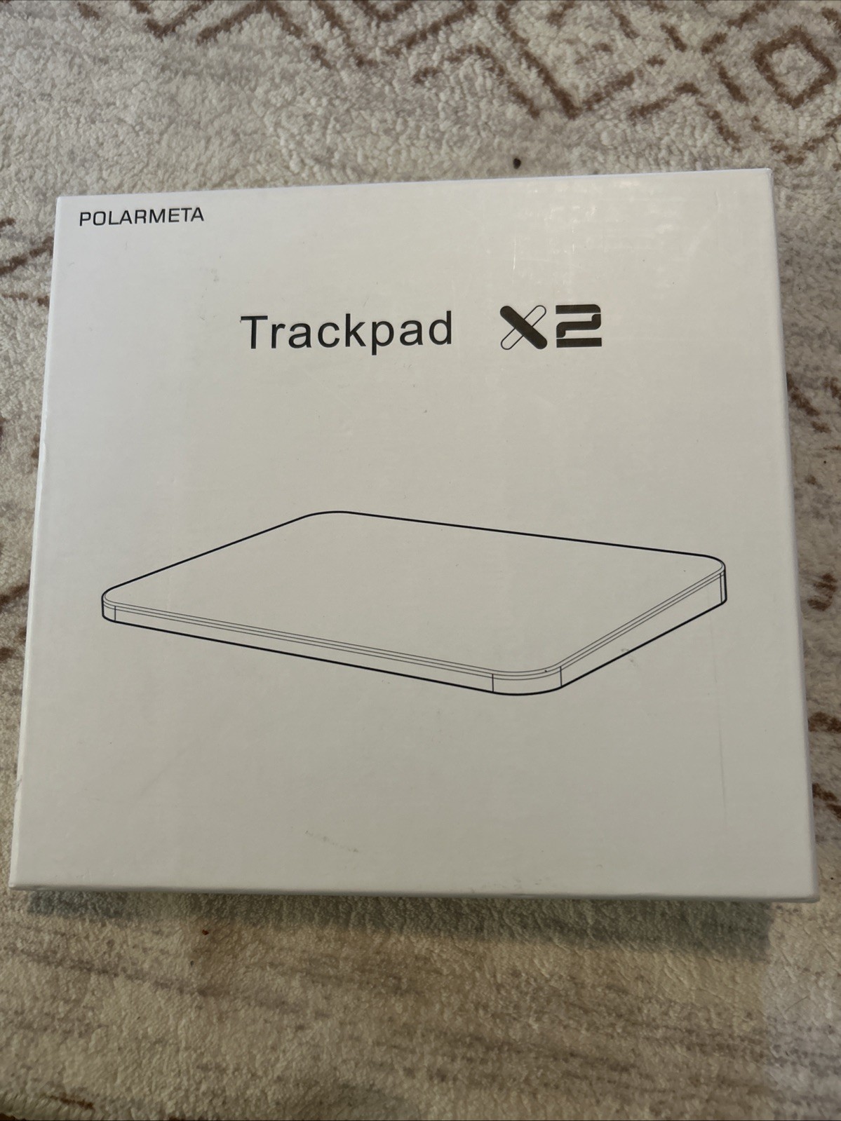 POLARMETA Trackpad X2 Ultra Slim Multi-Gesture USB-C Touchpad White Portable