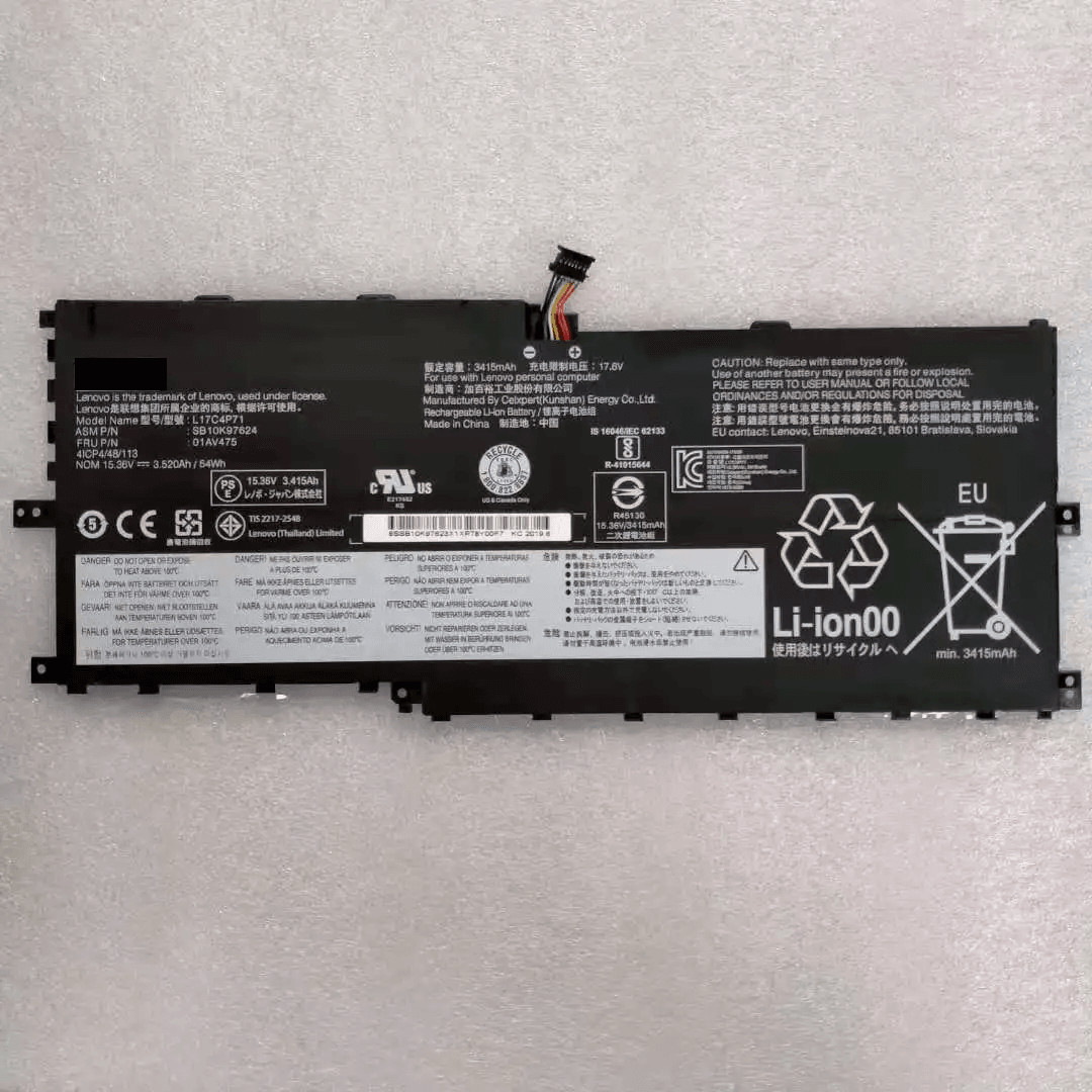 Genuine01AV474 01AV475 L17M4P71 L17C4P71 For Lenovo ThinkPad X1 YOGA GEN 3 2018