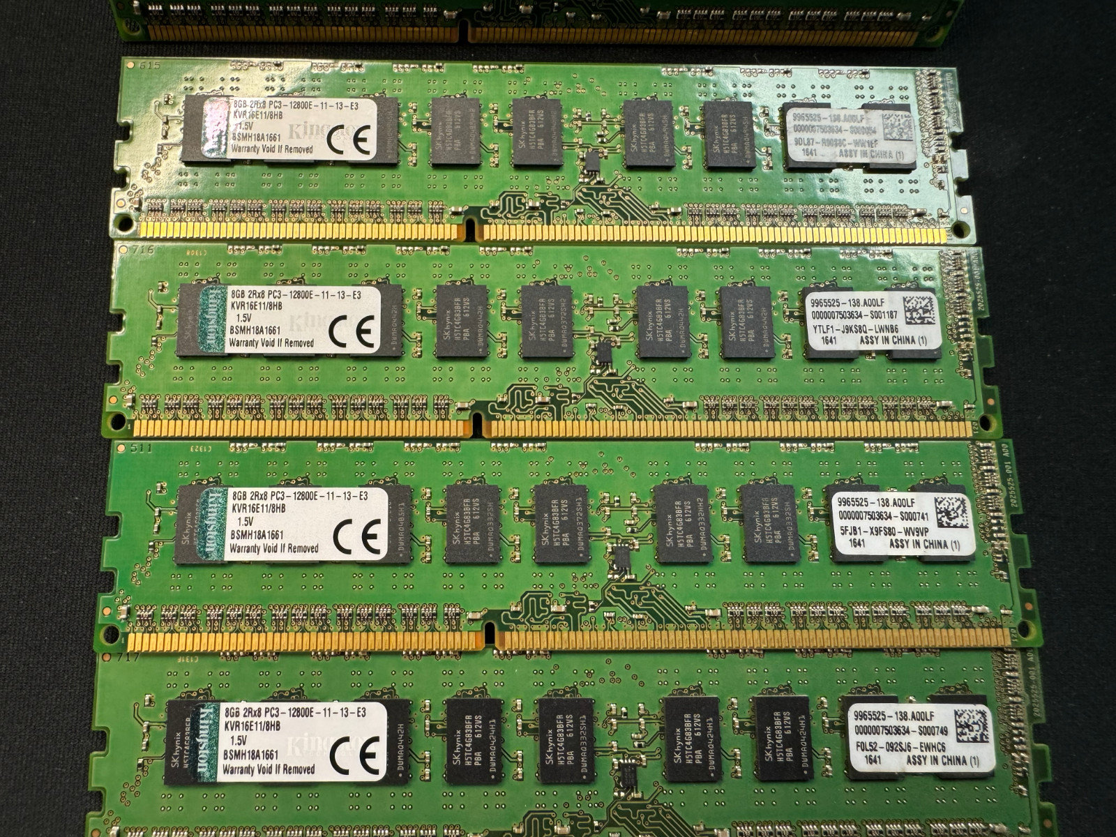 DDR3 ECC UDIMM KINGSTON - 8GB 2Rx8 PC3-12800E-11-13-E3 Server RAM KVR16E11/8HB