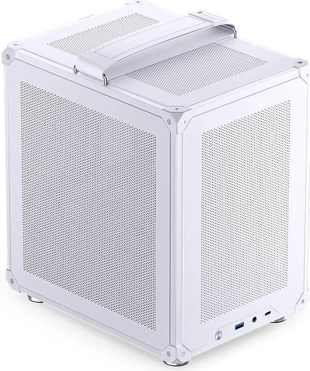 *NEW RETAIL* JONSBO C6-ITX WHITE ITX Handled Mesh PC Case Tool-free Open