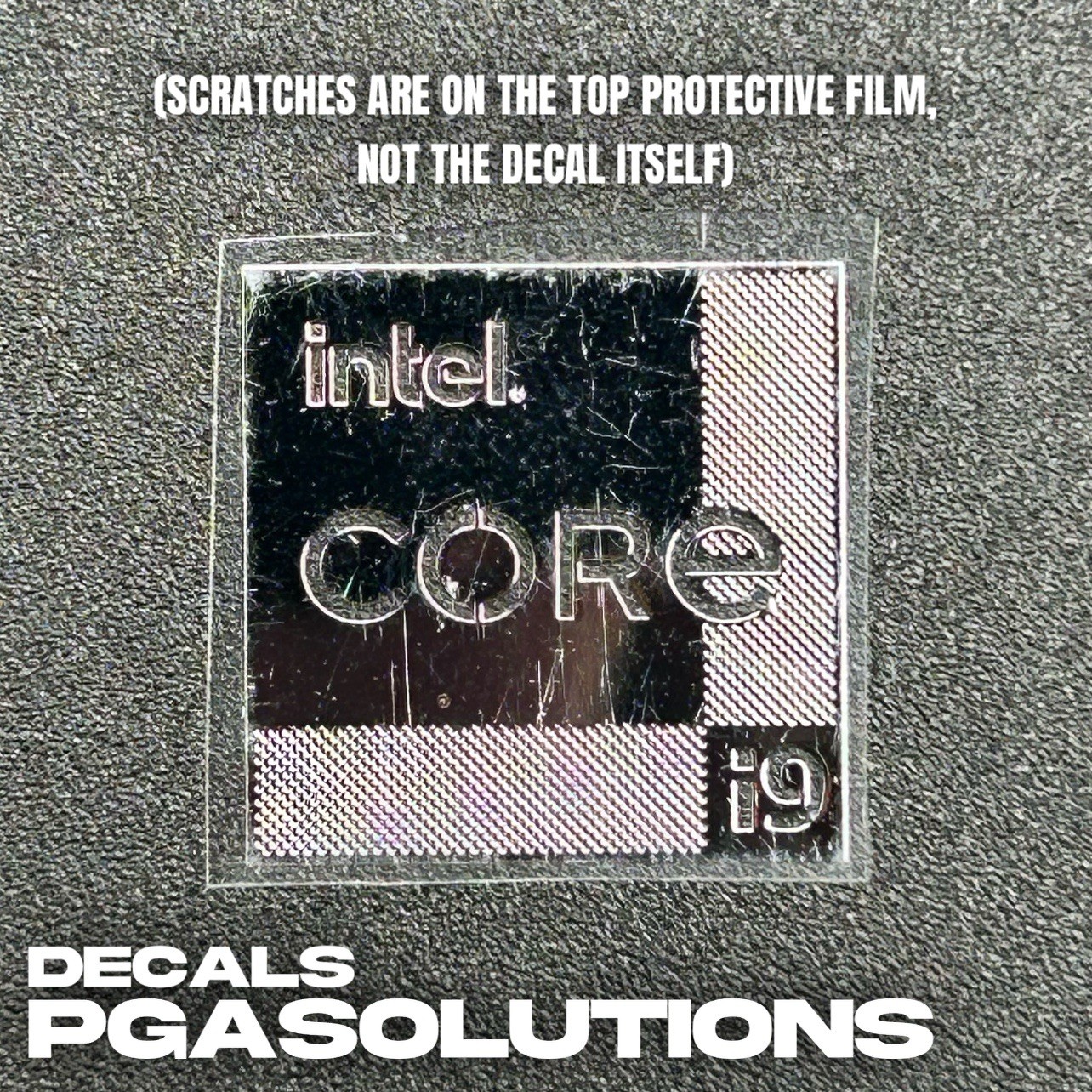 1x Intel Core i9 Metallic Desktop / Laptop Sticker Label