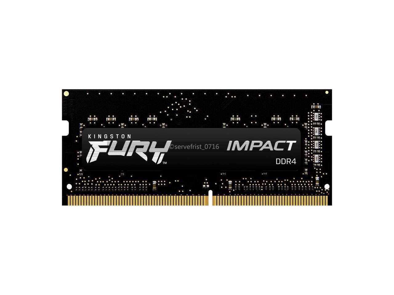 Fury Impact 16GB 260Pin DDR4 KF426S15IB1/16 SO-DIMM 2666 PC4-21300 Laptop Memory