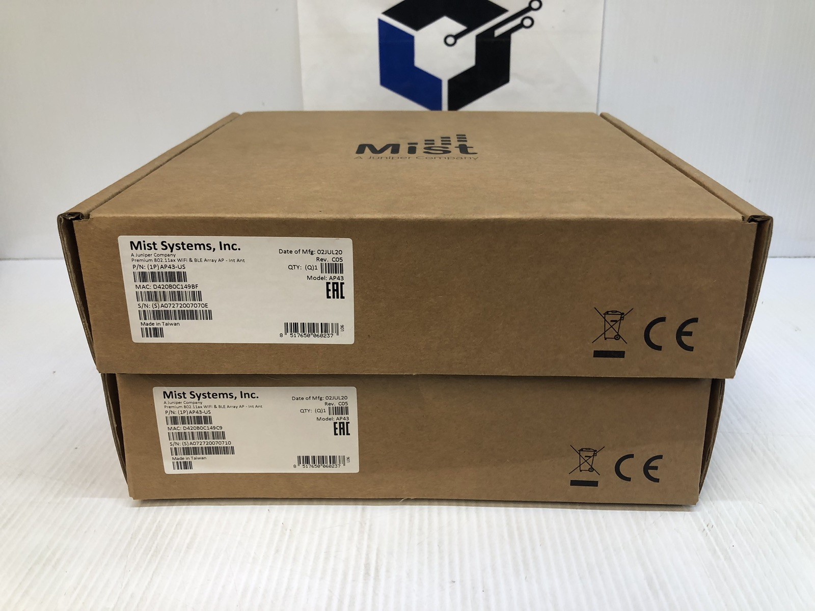 Lot of 2 Juniper Mist  802.11ax  Wireless Access Point AP43-US *OPEN BOX