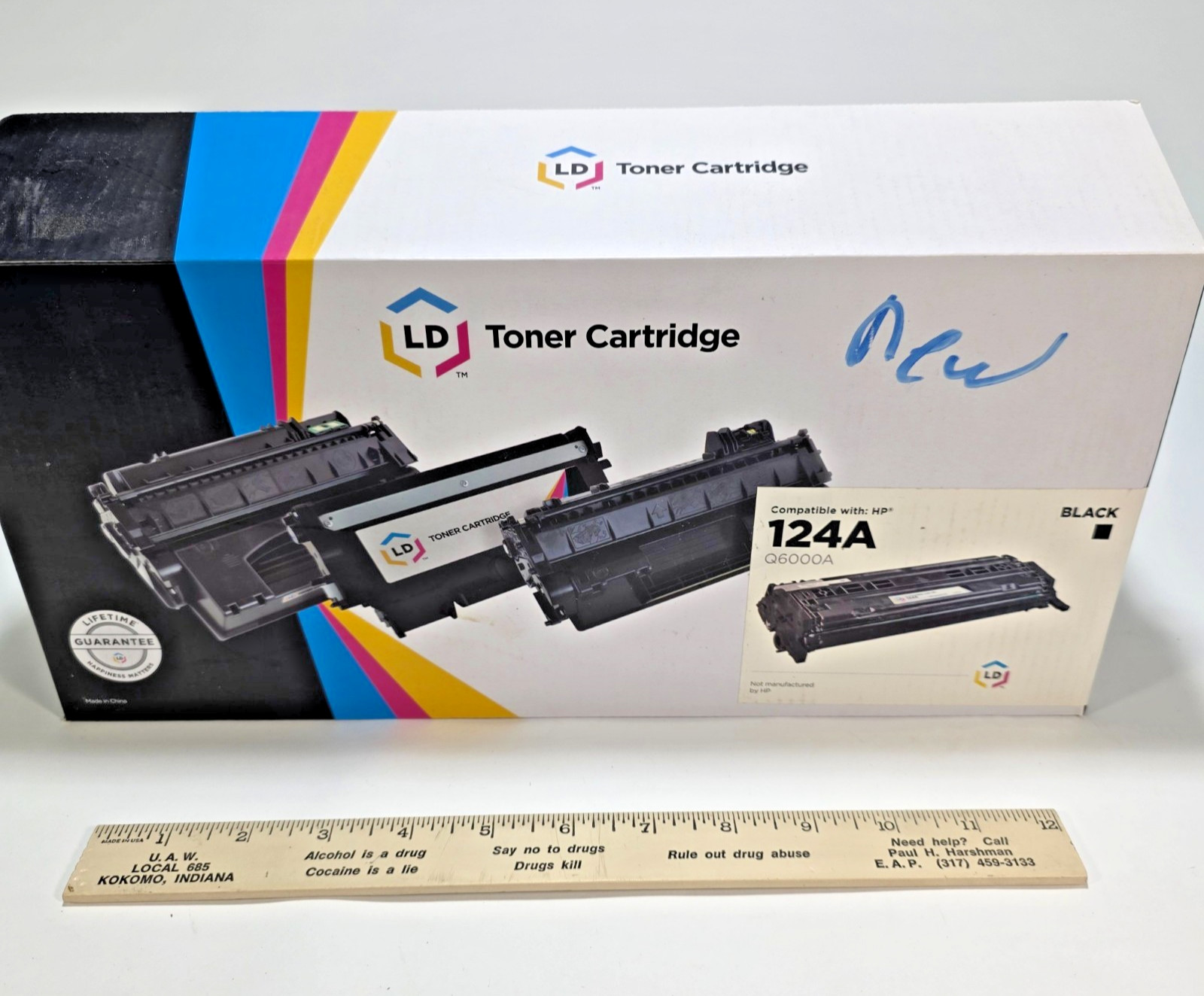 LD Products 124A Q6000A Black Toner Compatible HP Color LaserJet Open Box