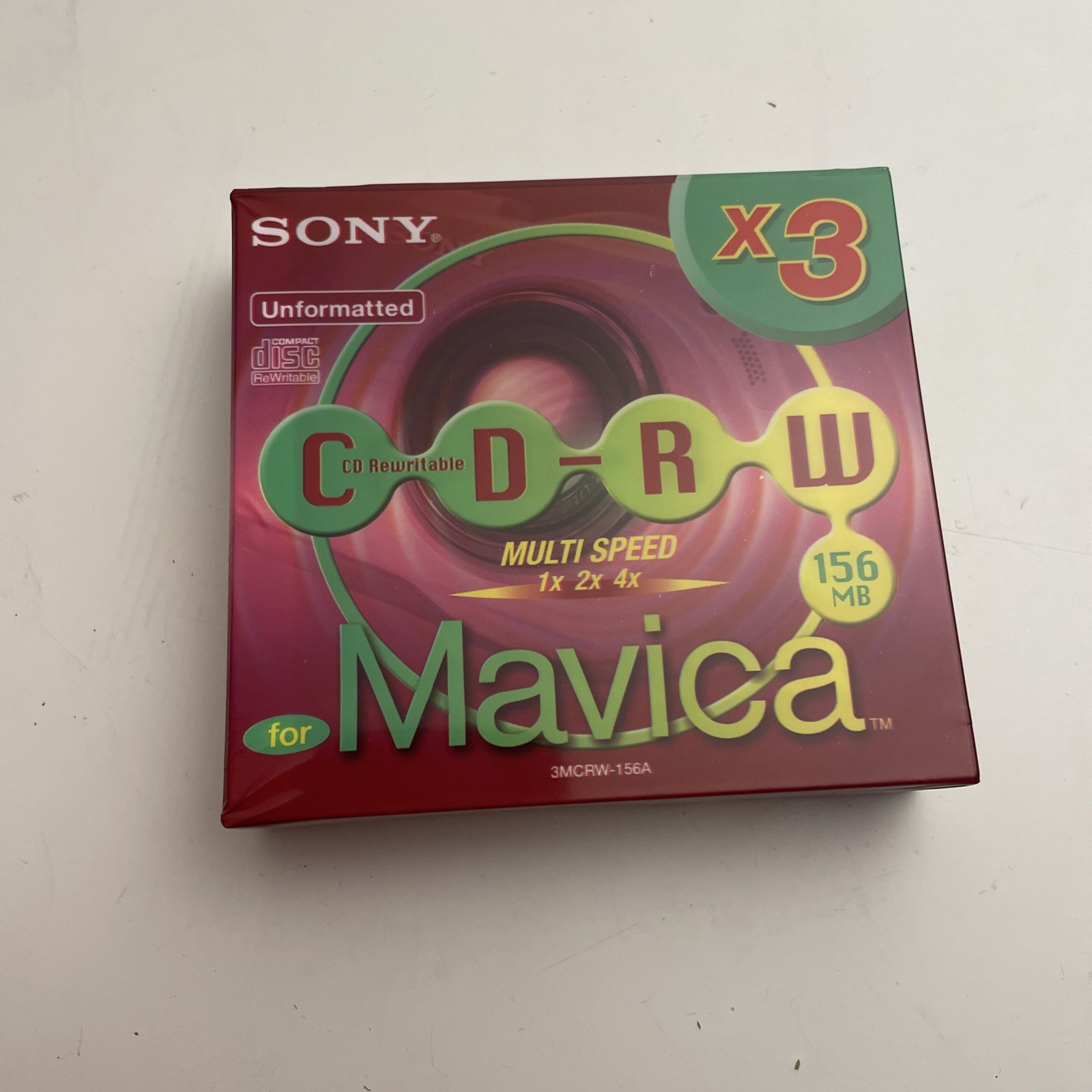 Sony CD-RW 3 Pack for Mavica Camera 3MCRW-156A Compact Disc Rewriteable
