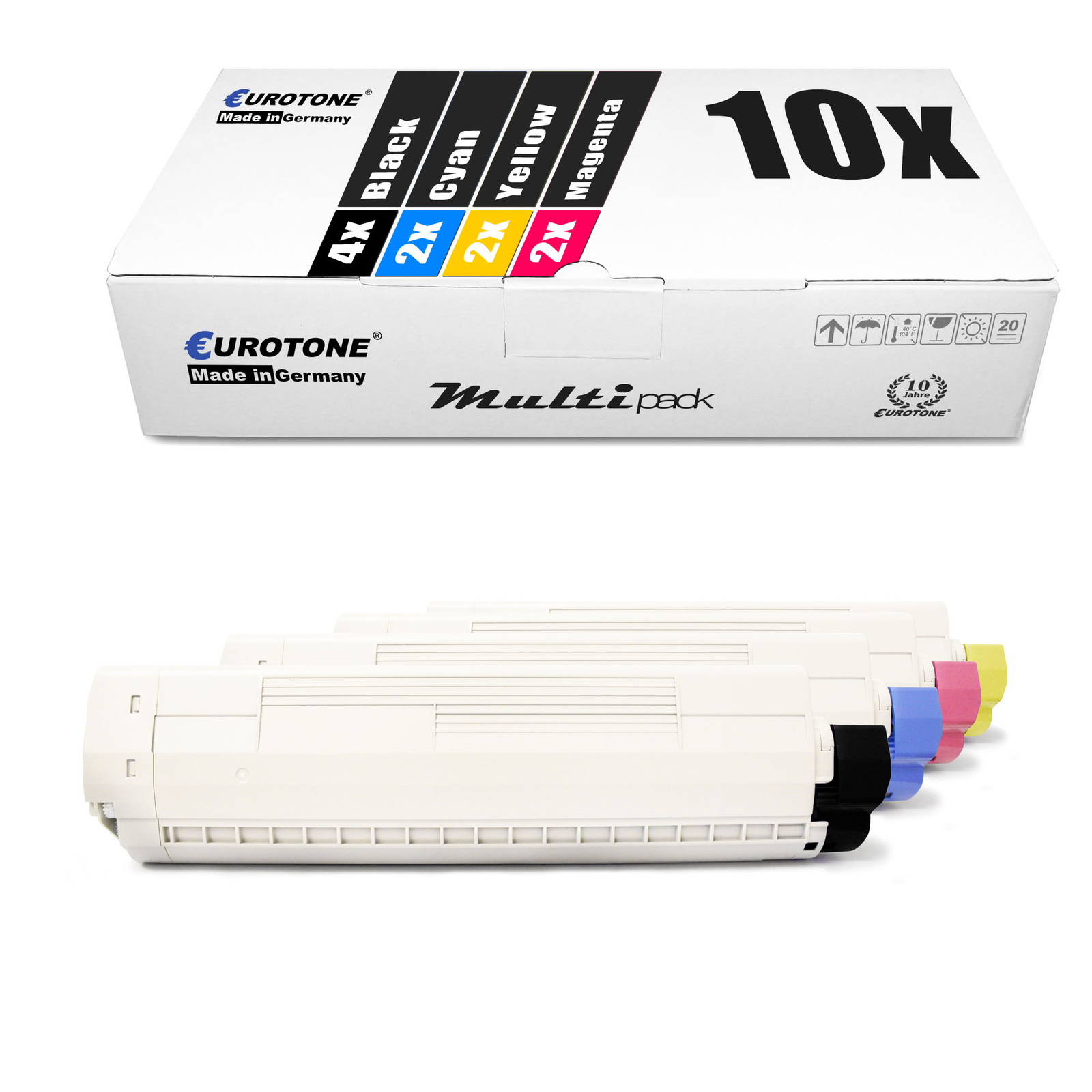 10X Eurotone Eco Cartridge For OKI C-830-CDTN C-830-DN C-830-DTN C-810-CDTN