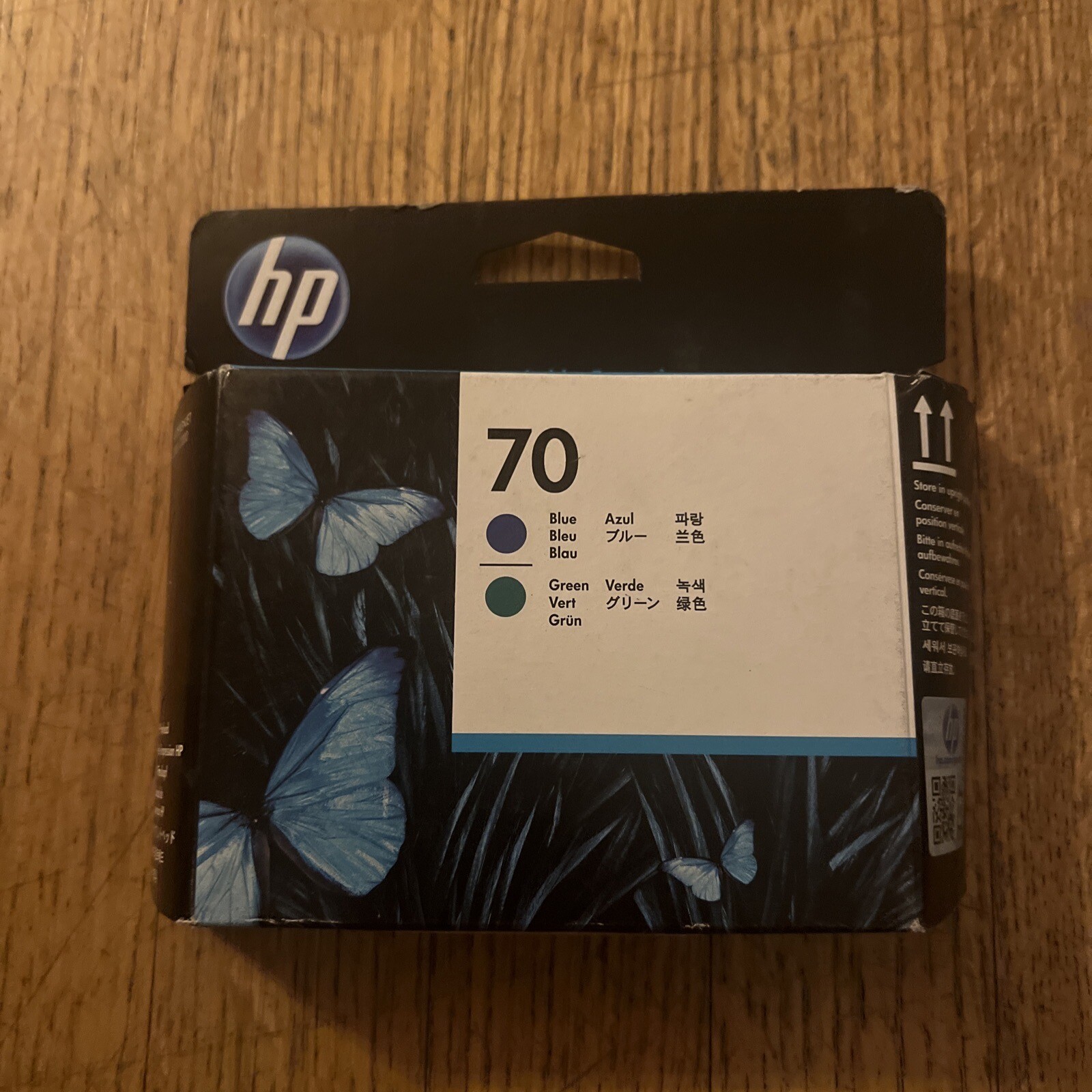 Genuine HP 70 Sealed Box C9408A Blue / Green Printhead Expired