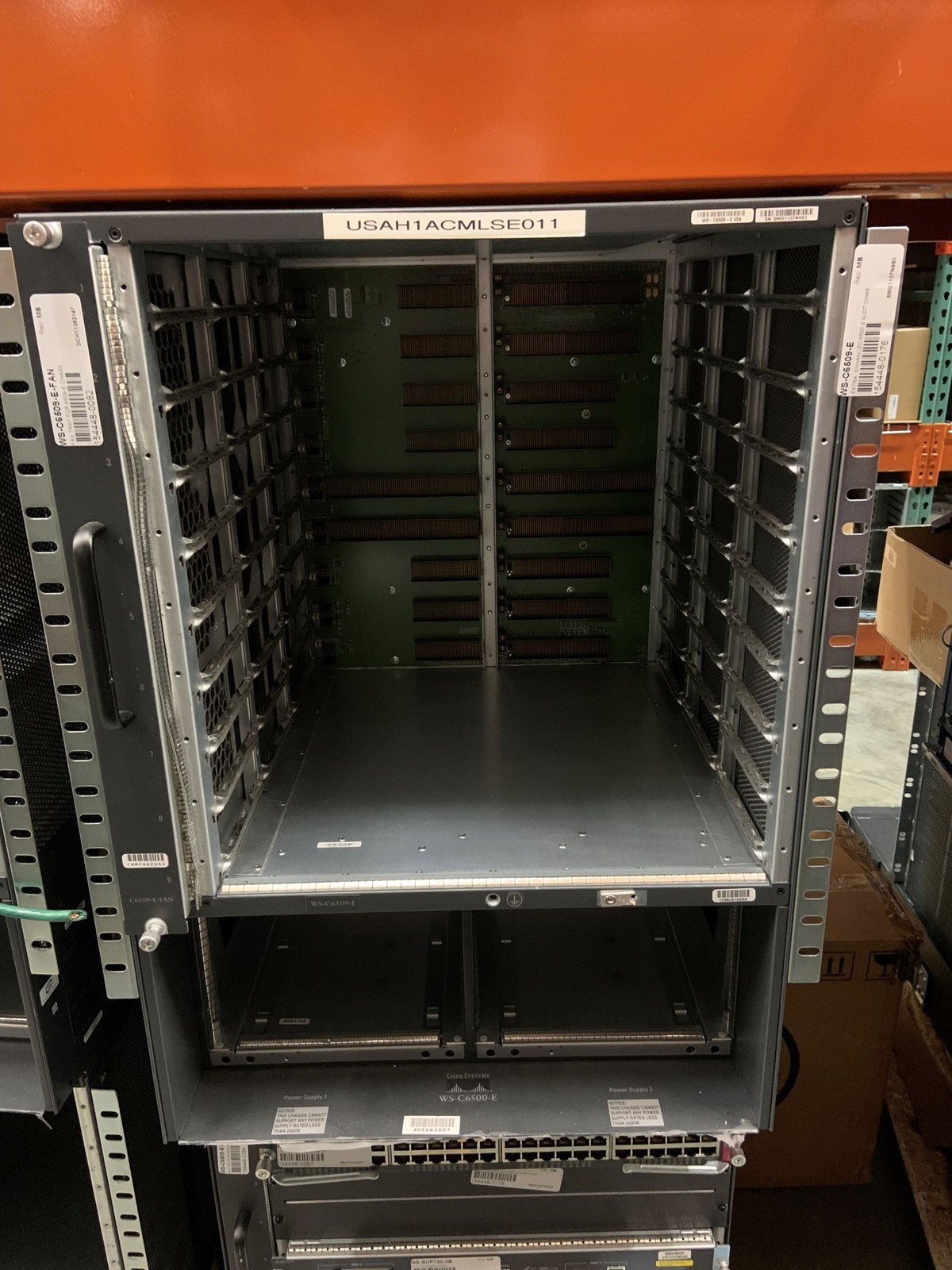WS-C6509-E Catalyst 6500 Enhanced 9-slot chassis 15RU (Chassis Only)