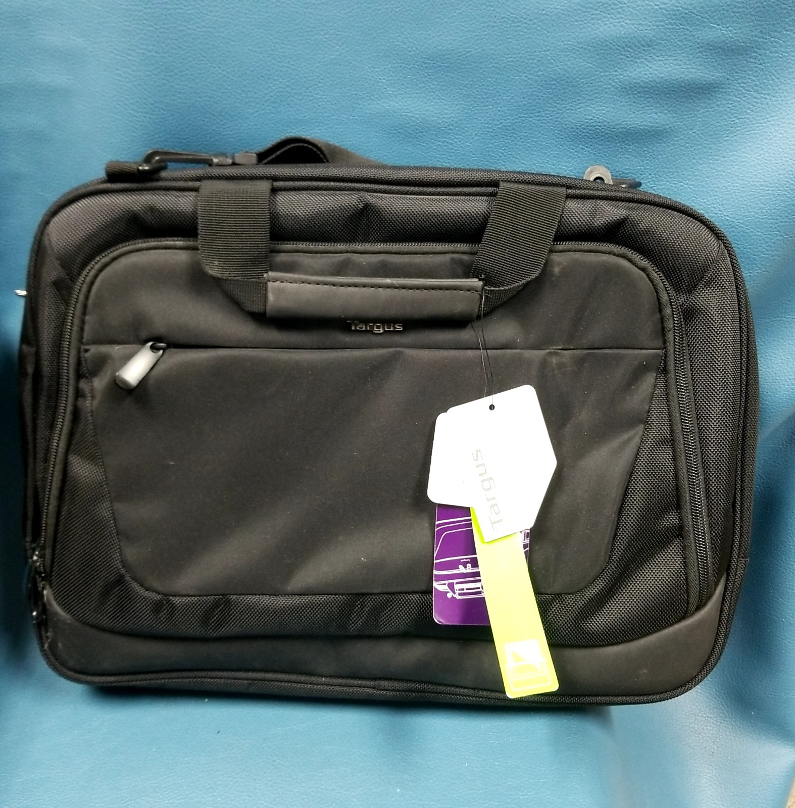 NEW Targus Citylite 15.6"Laptop Briefcase Messenger Black Polyester Bag NWT