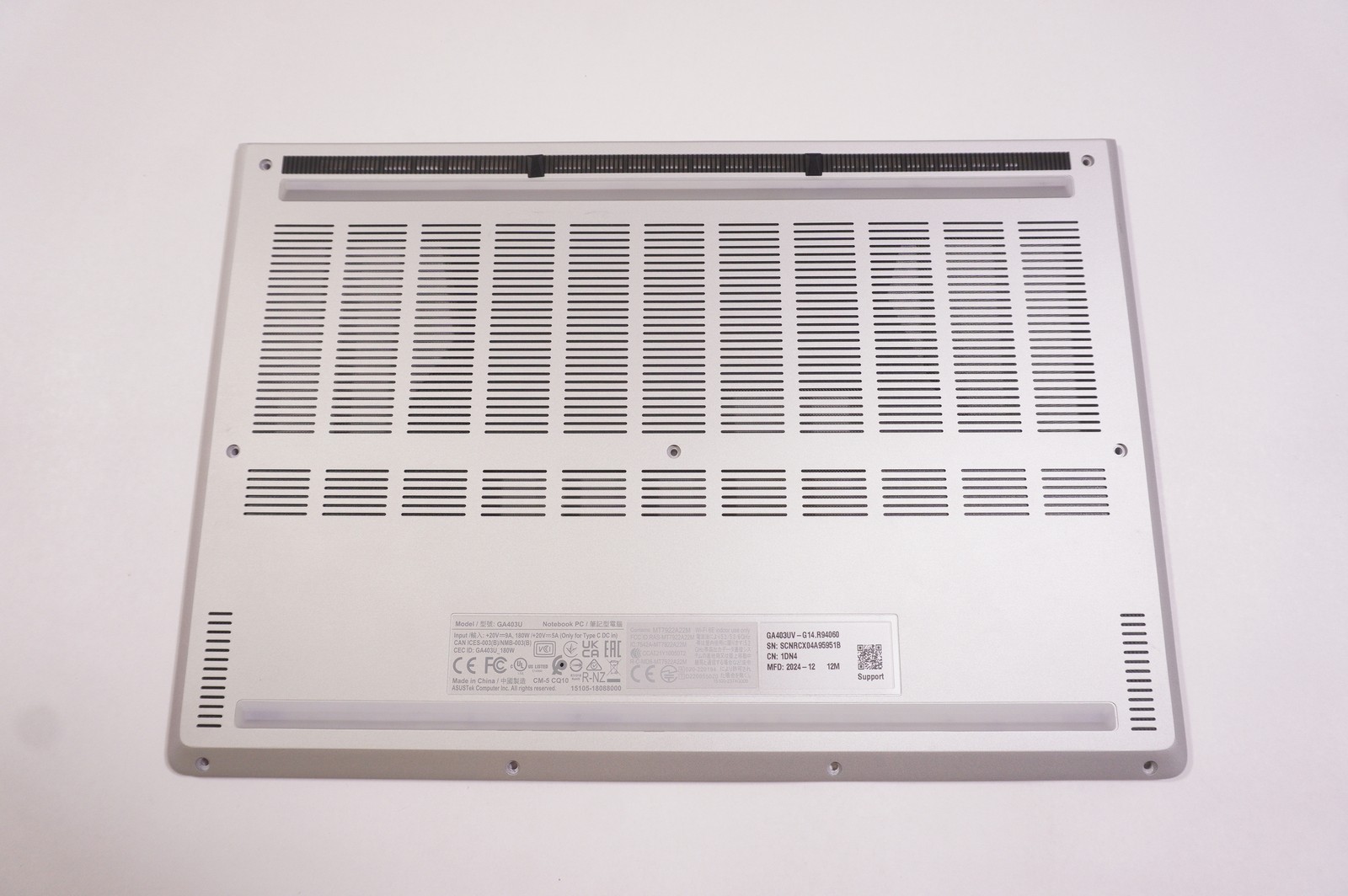 90NR0HX2-R7DM11 Asus Bottom Base Cover GA403UI-G14.R94070