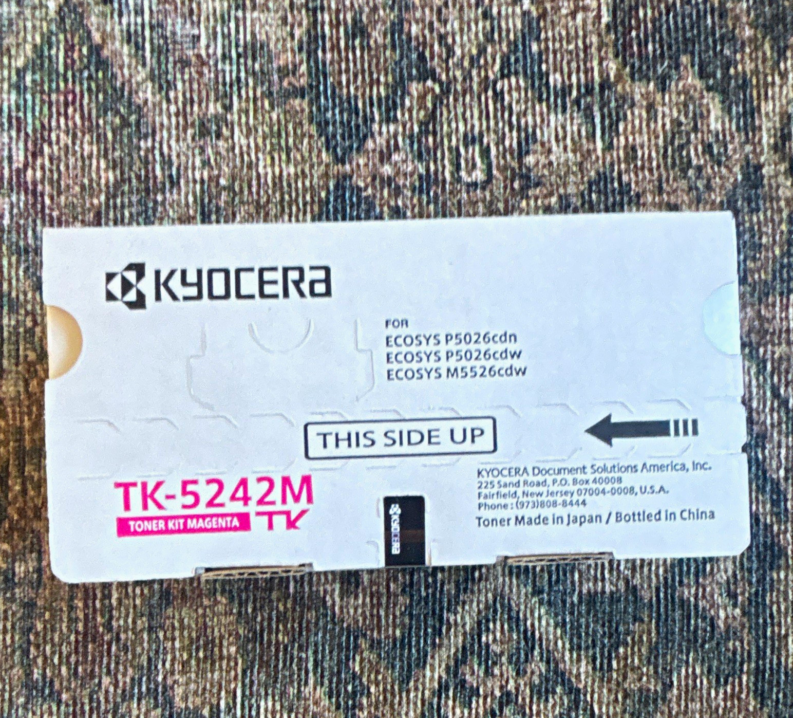 Kyocera TK-5242M Magenta Genuine Original Laser Toner for ECOSYS P5026/M5526