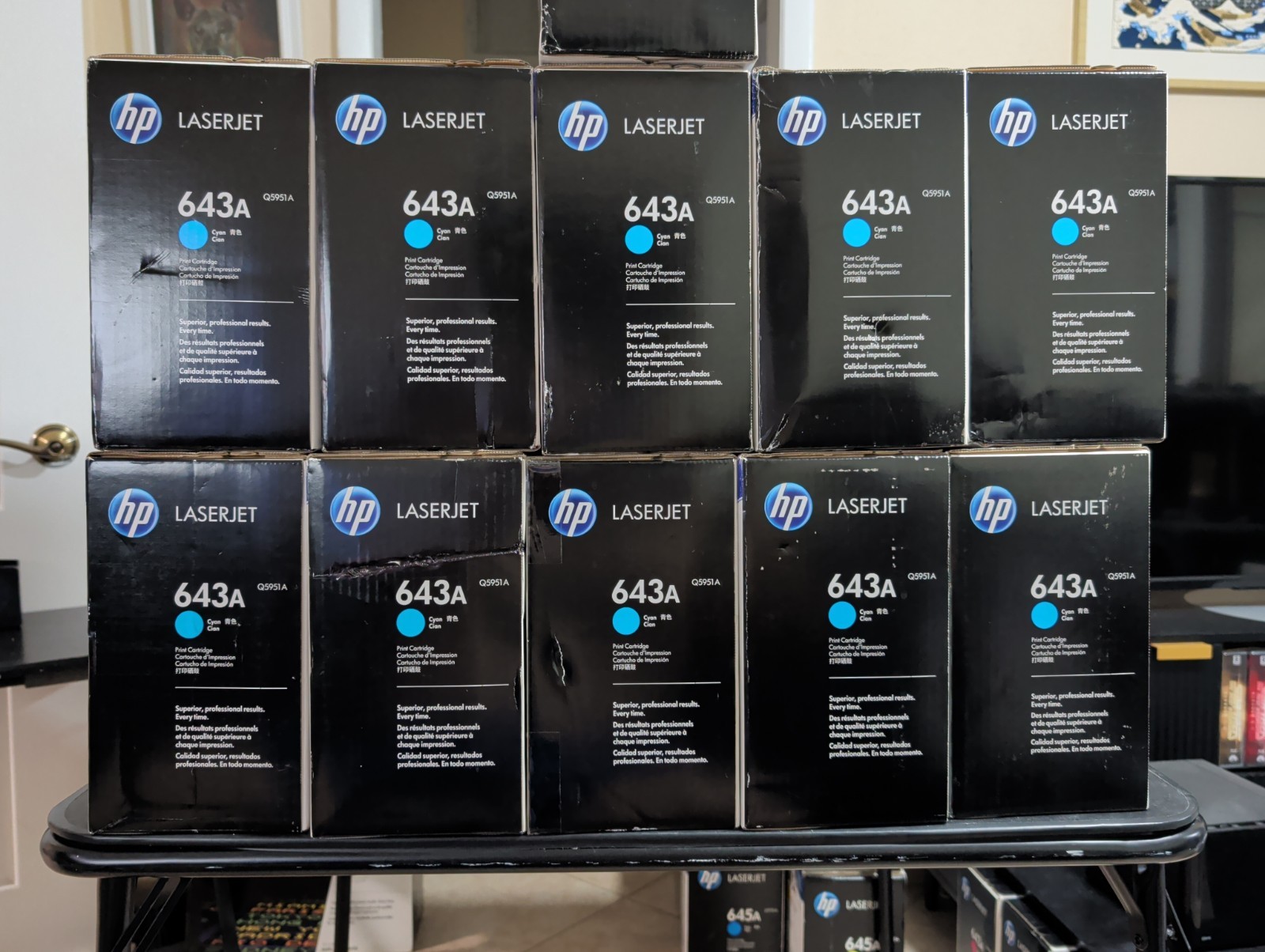 New HP Laserjet 643A Toner Cartridge Cyan Q5951A