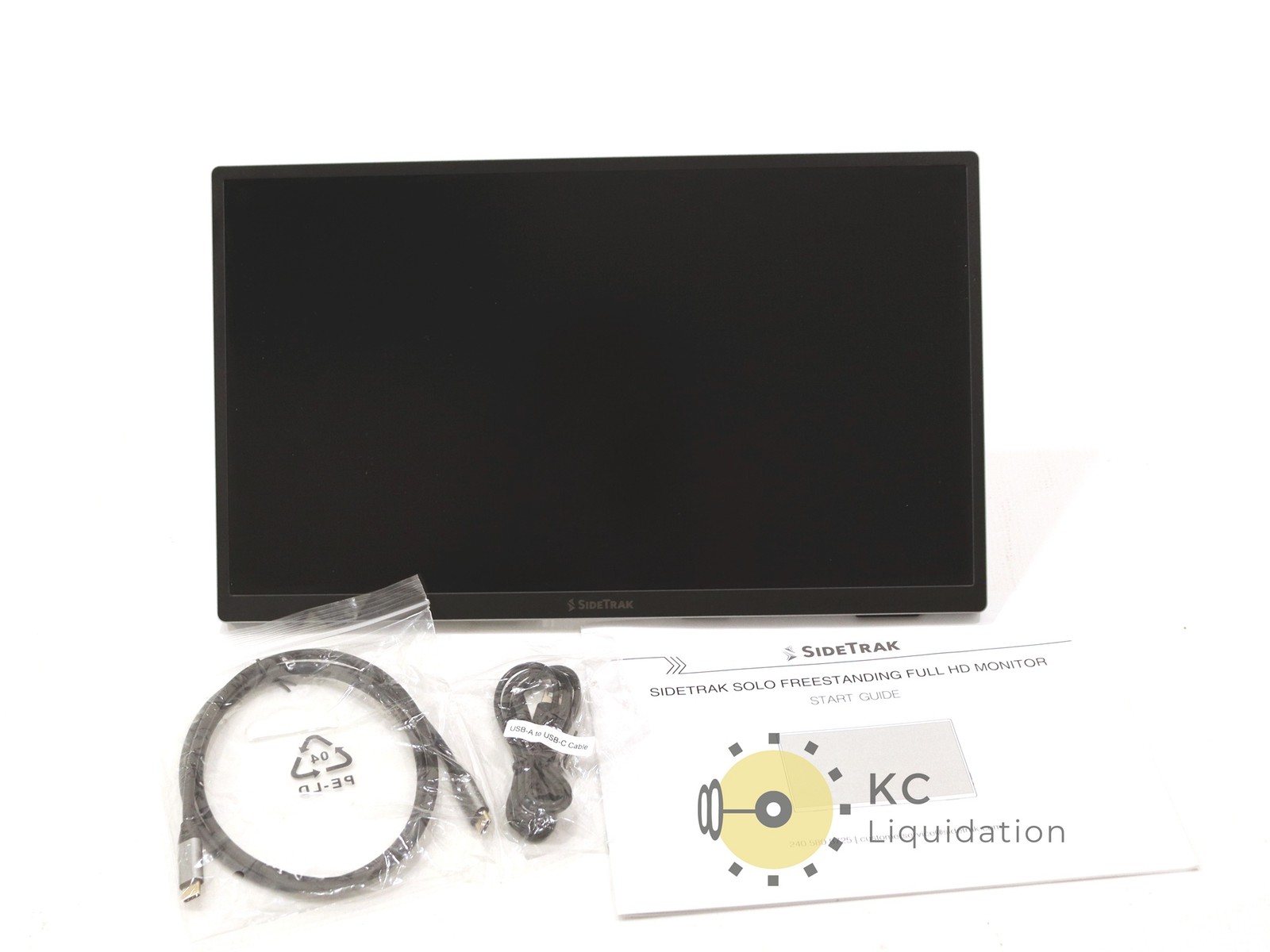 SideTrak Solo 15.6" STFRHDW15BL Type C Freestanding Portable Monitor Gray