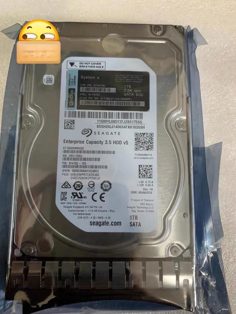 IBM / LENOVO 81Y9790 81Y9791 81Y3863 IBM 1TB Sata 7.2K 3.5" 6gbps HARD DRIVE