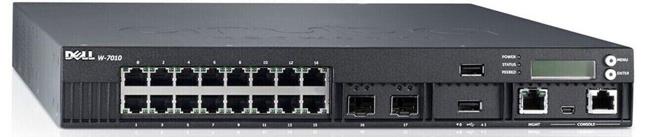 New Dell Aruba W-7010 Mobility Controller 16x 1GBase-T (12xPoE 4x Non-PoE) R50TD