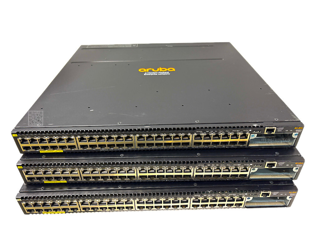 JL074A I LOT OF 3 HPE Aruba 3810M 48G PoE+ 10/100/1000BASE-T 1-Slot Switch