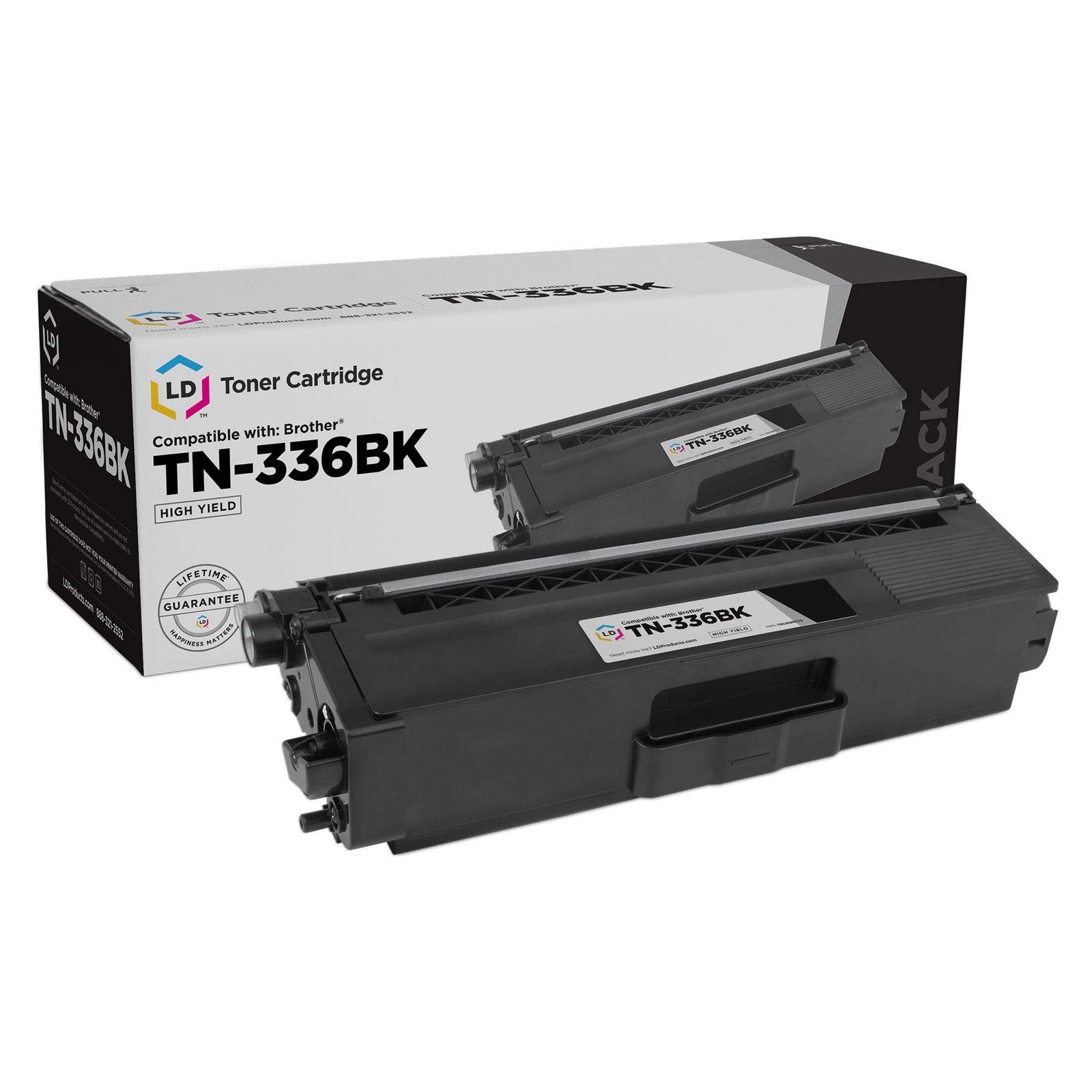 LD TN336BK TN336 Black Laser Toner Cartridge for Brother Printer