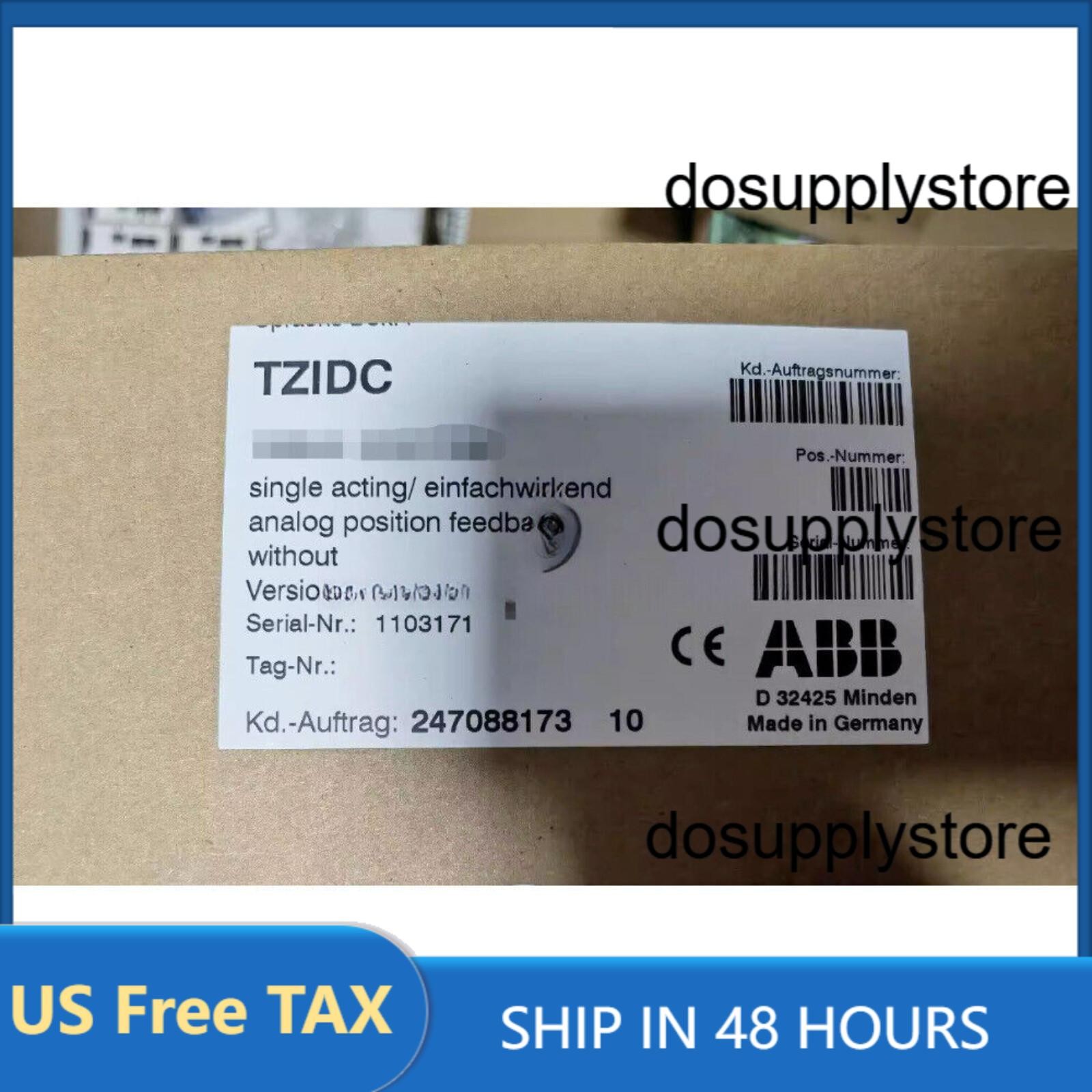 NEW ABB V18345-1010251001 Valve Positioner IN BOX