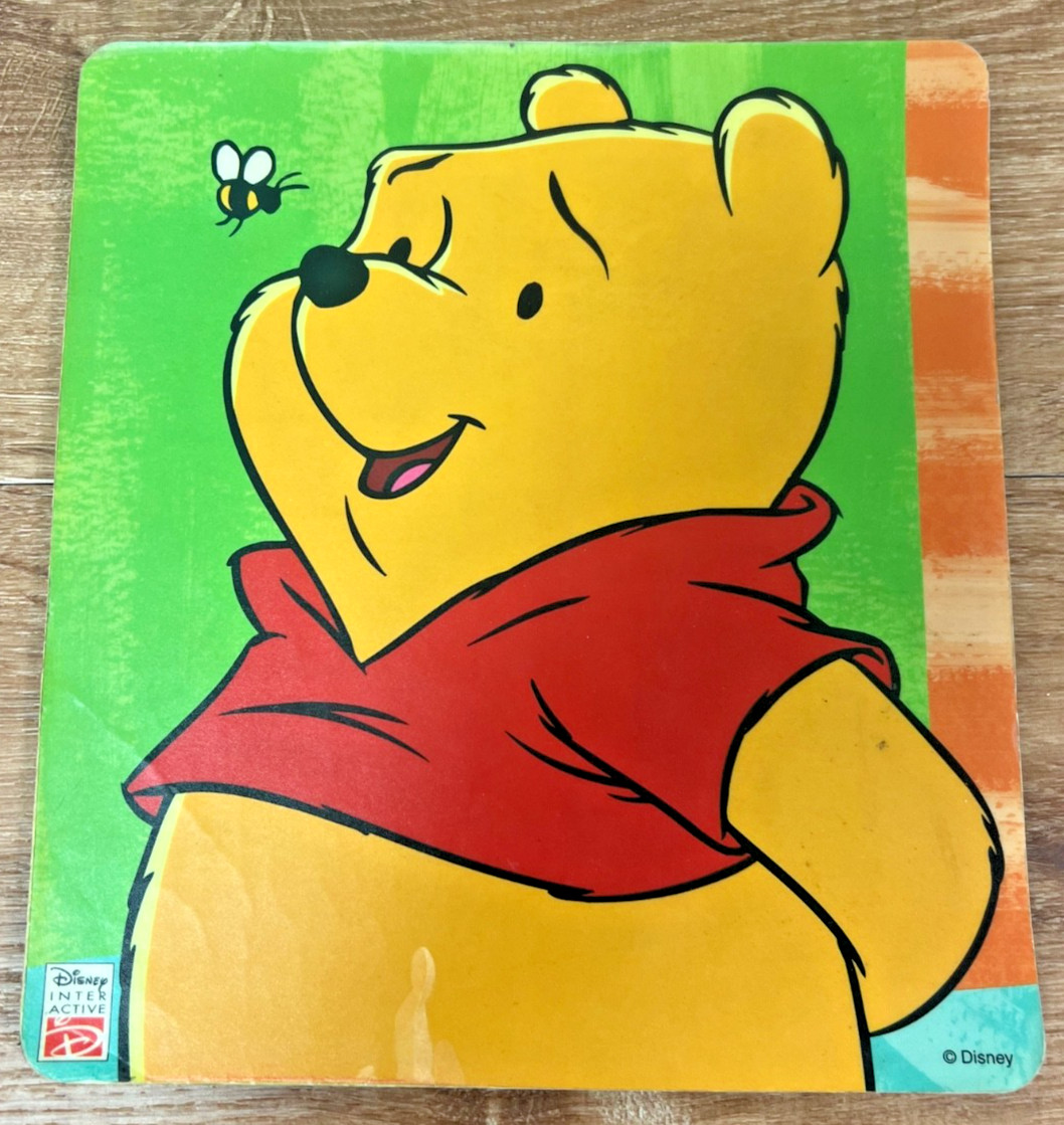 Winnie The Pooh Vintage 90s Mouse Pad Disney 7.5”x8.5”