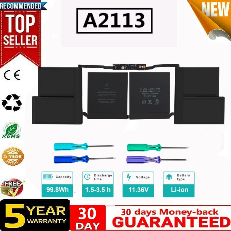 A2113 Battery for Apple MacBook Pro Retina 16"" A2141 2019 Year MVVL2LL/A EMC33