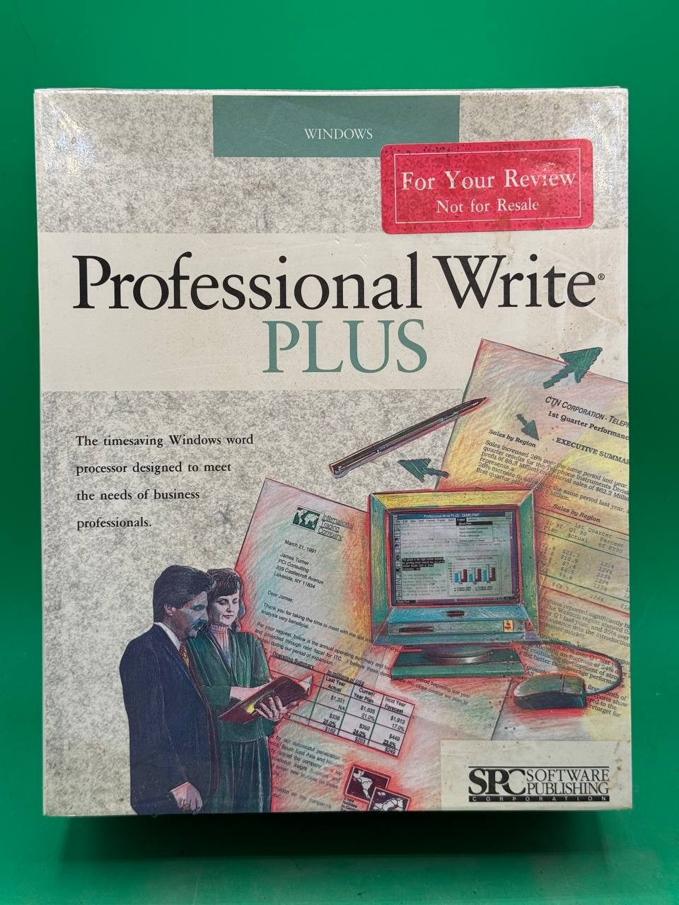 SPC Professional Write PLUS Windows Software Review Copy Boxed TC