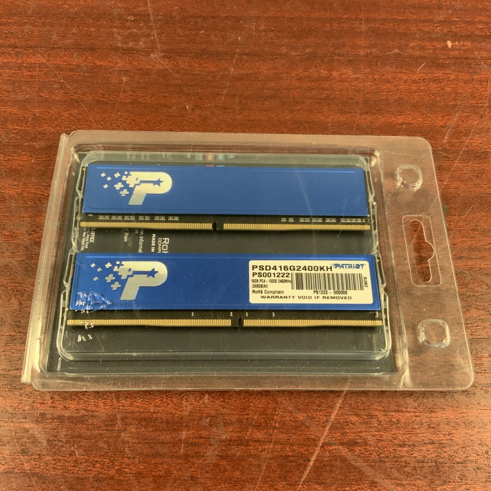 Patriot Memory 16GB (2X8GB) DDR4 2400MHz DIMM  PSD416G2400KH *NEW/SEALED*