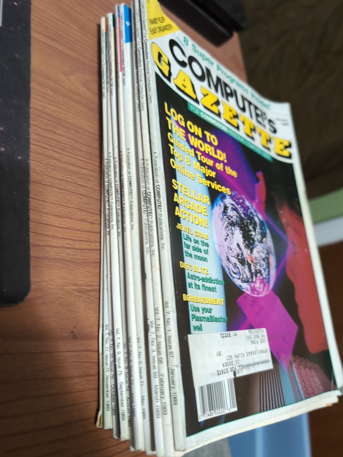 Compute's Gazette for Commodore Users Year of 1989 12 Issue Lot