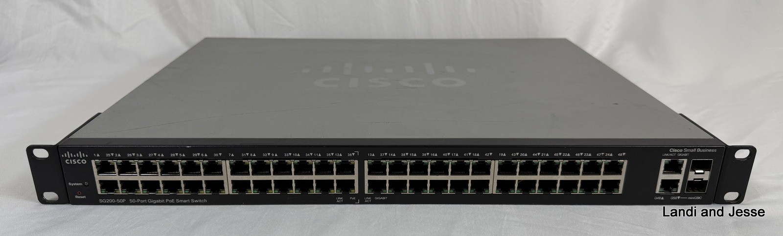 Cisco  SG200-50P 50-Port Gigabit Ethernet Managed PoE Switch