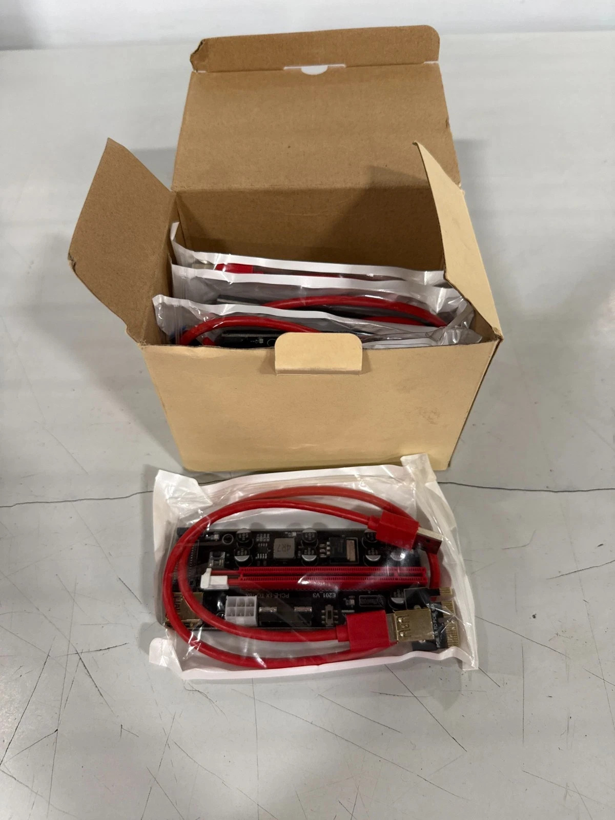 VER009S PCI-E 1X to 16X riser card GPU Mining - open box - fast 