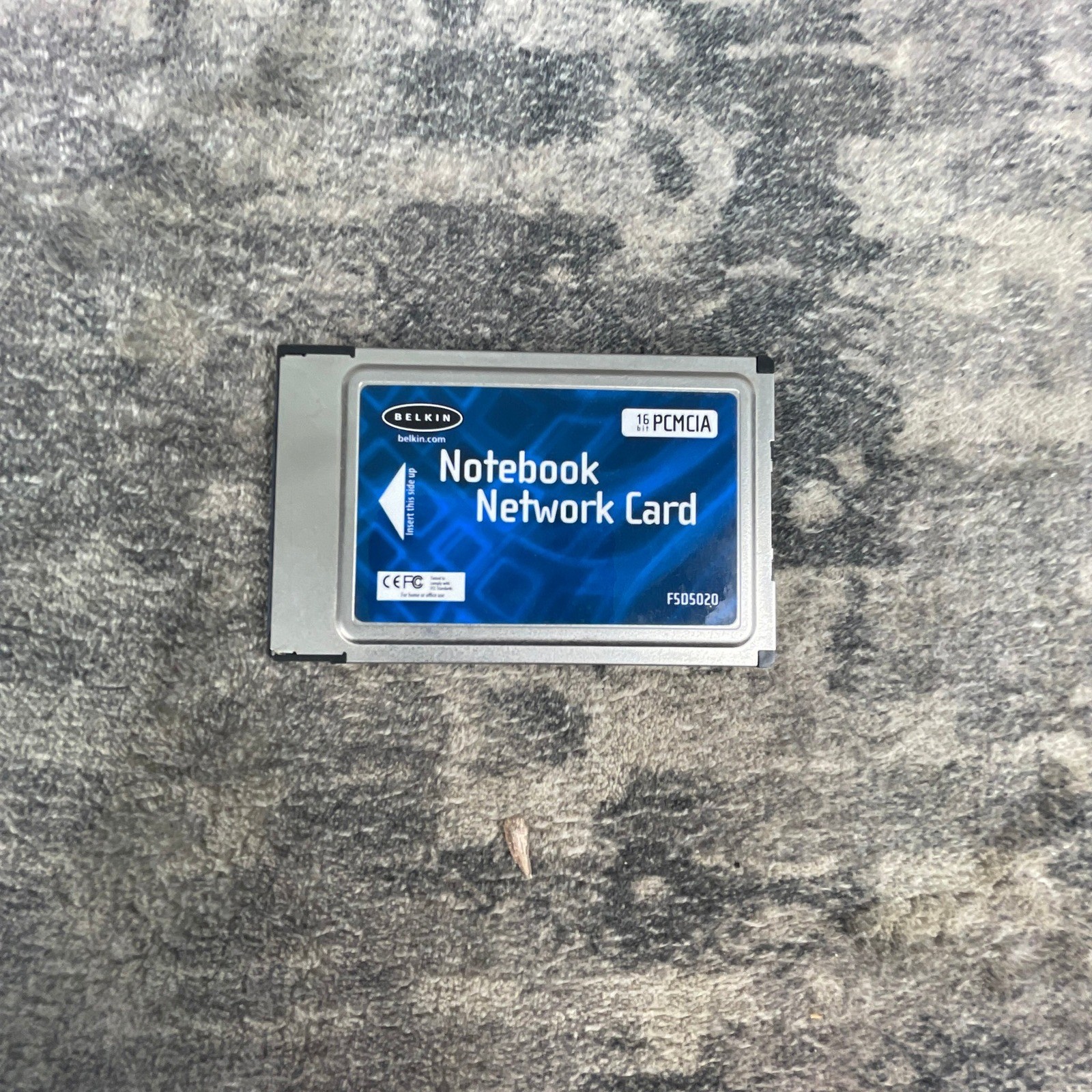 Belkin 16-Bit PCMCIA Type II Notebook Network Card Ethernet Adapter
