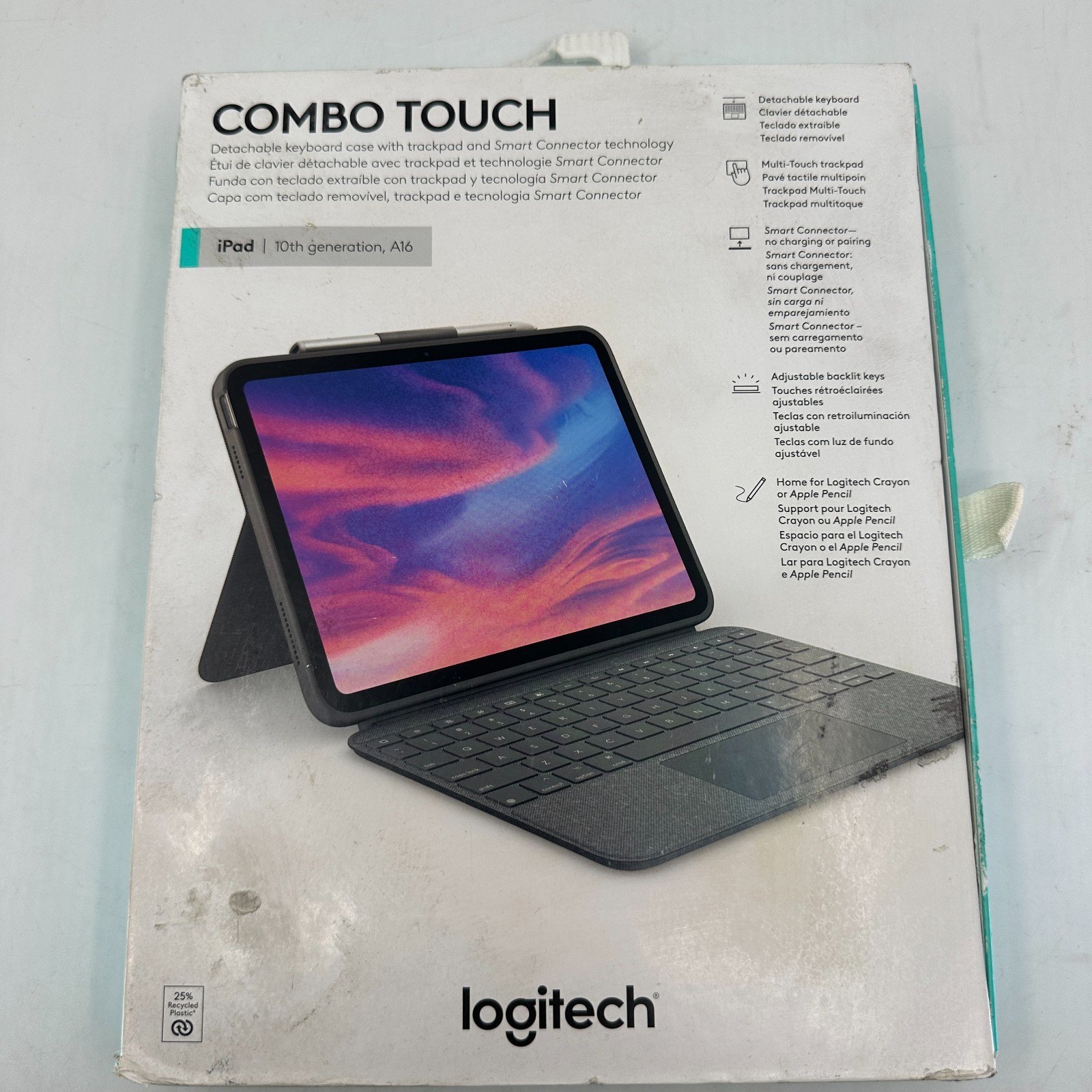 Logitech Combo Touch Detachable 10th Gen iPad Keyboard Case - 920-011433