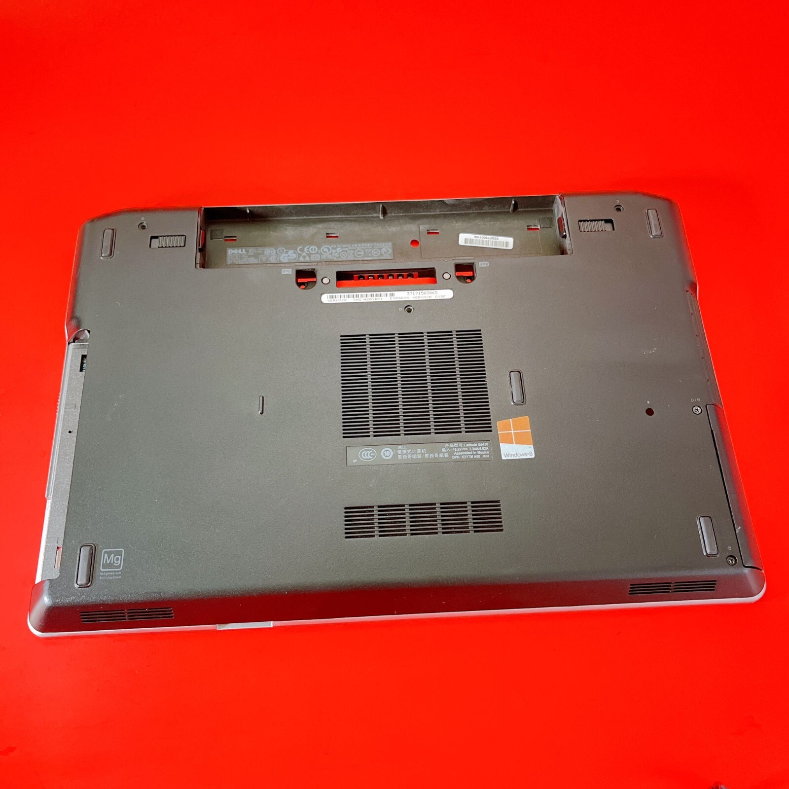 DELL LATITUDE E6430 BOTTOM CASE COVER W/ USB DC POWER GENUINE LAPTOP 0H8VTG