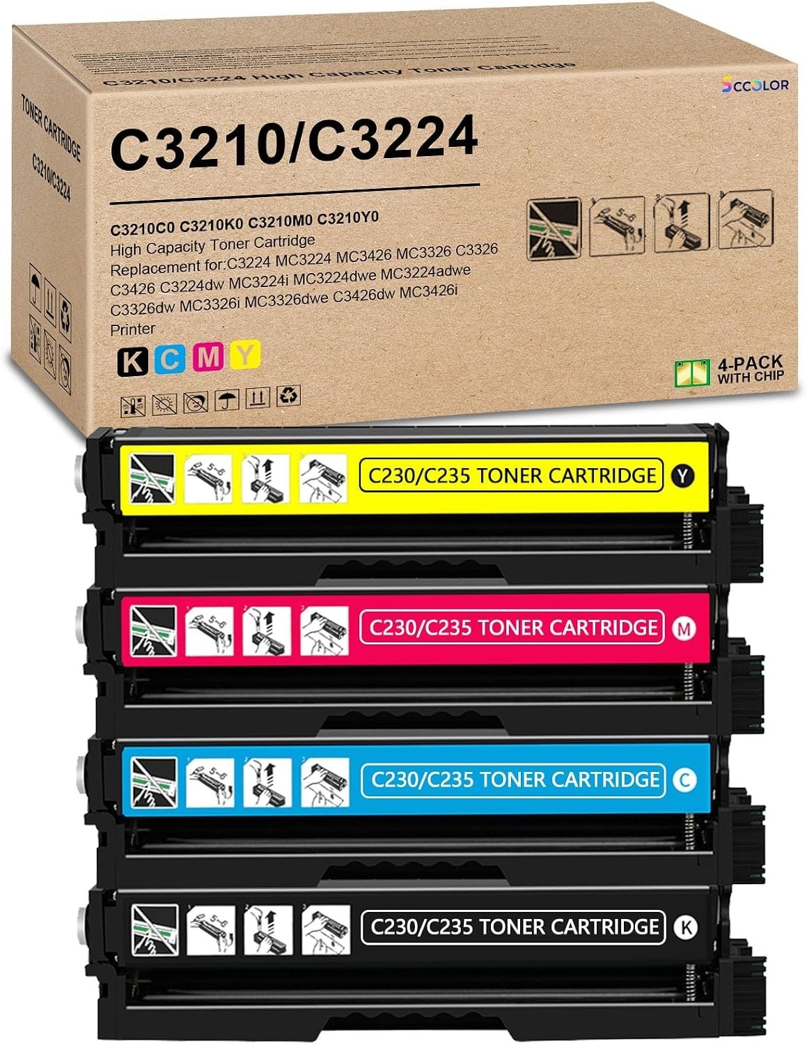 *NEW* C3224 / C3210 / C3426 Toner Cartridge for Lexmark C3 & MC3 Series Printers