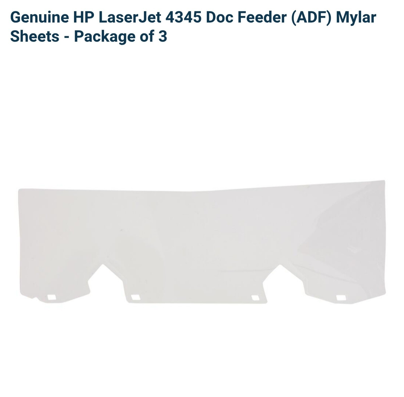 Genuine HP PF2288K050NI (Q6496A) Doc Feeder (ADF) Mylar (SET OF 3 = 9 SHEETS)