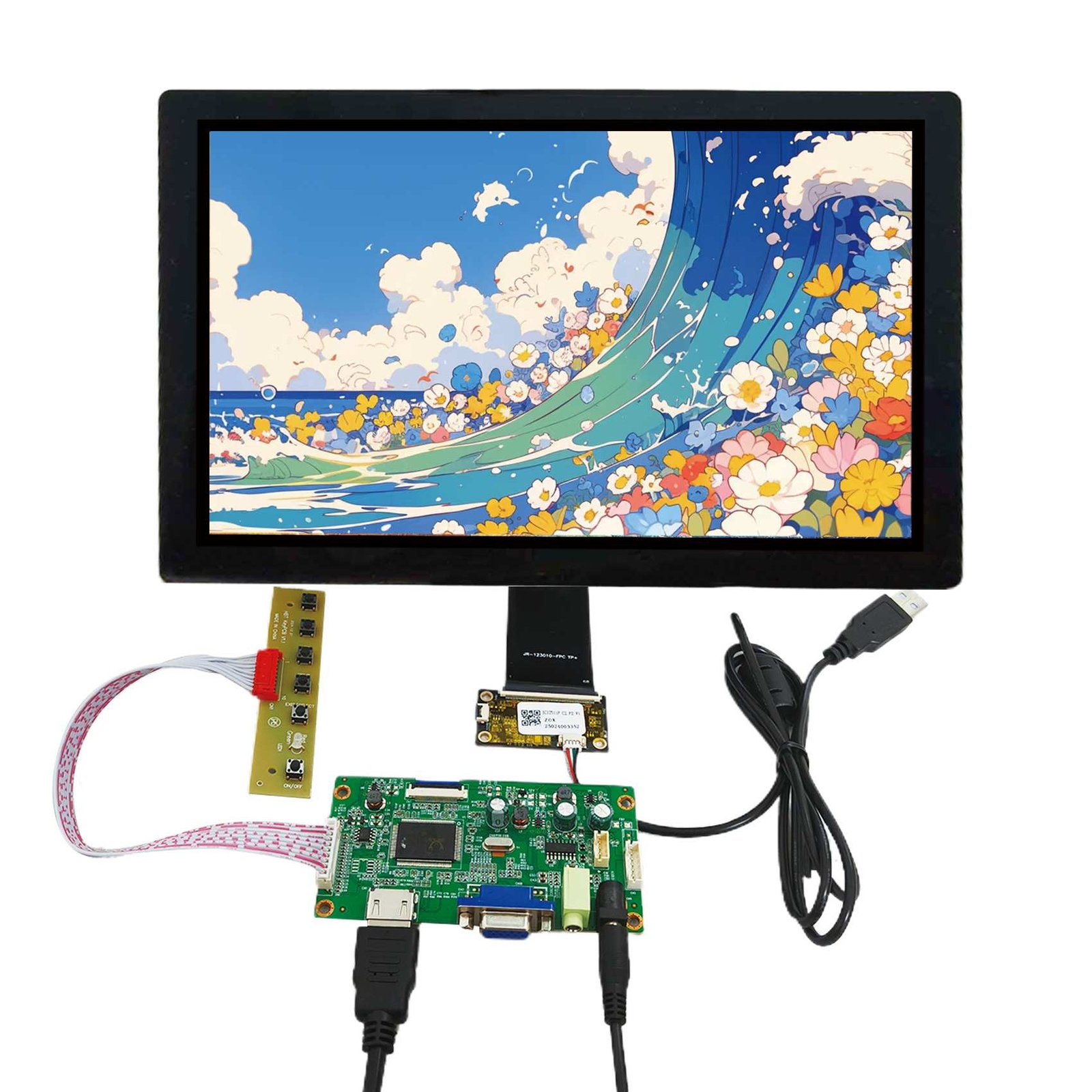 HD VGA LCD Controller Board 11.6inch 1920x1080 Capacitive Touch LCD Screen