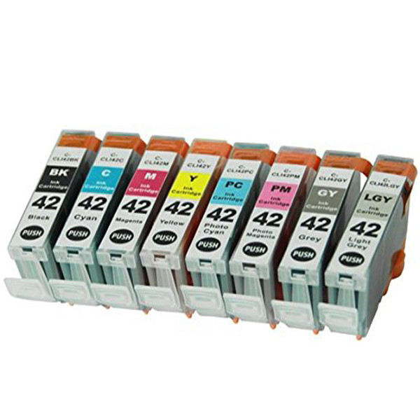 8 PK Combo Black & Color Ink Set for CLI-42 Pixma Pro100 Pro 100 Printer