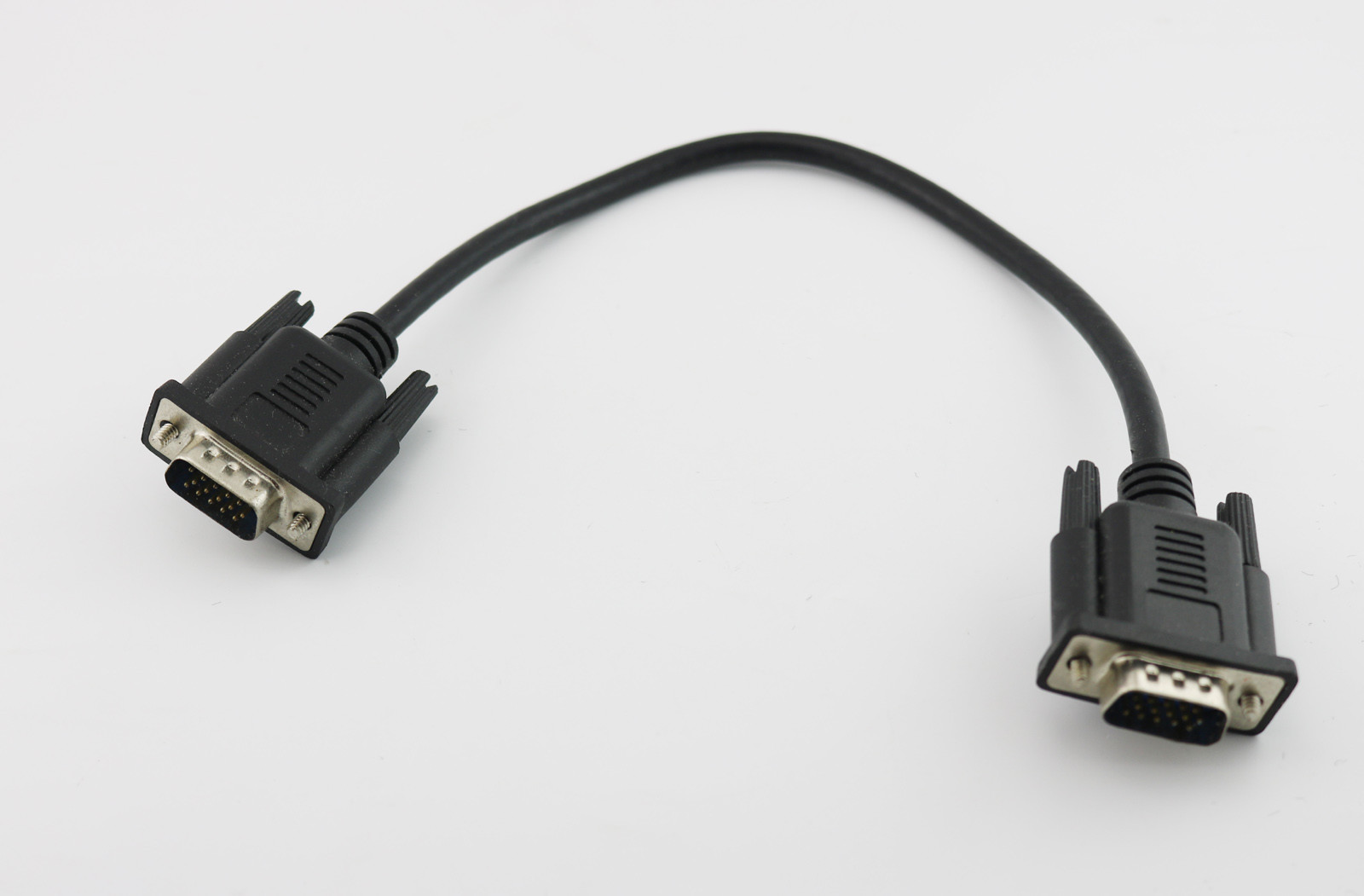 1pc HD 15Pin VGA D-Sub DB15 Short Video Cable Cord Male to Male for Monitor 30cm