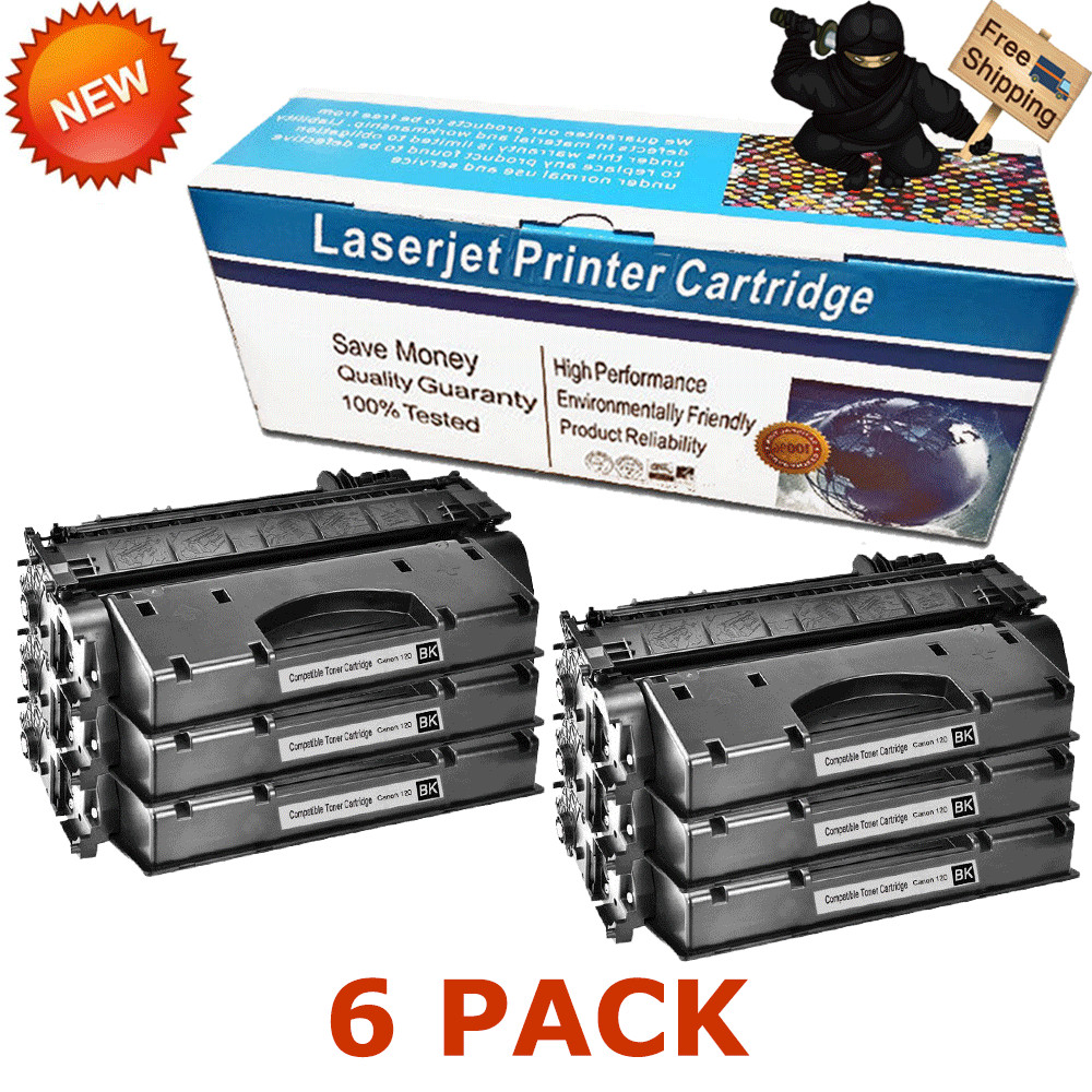 6PK Black High Yield Toner Cartridge for Canon 120 CRG120 C120 2617B001AA