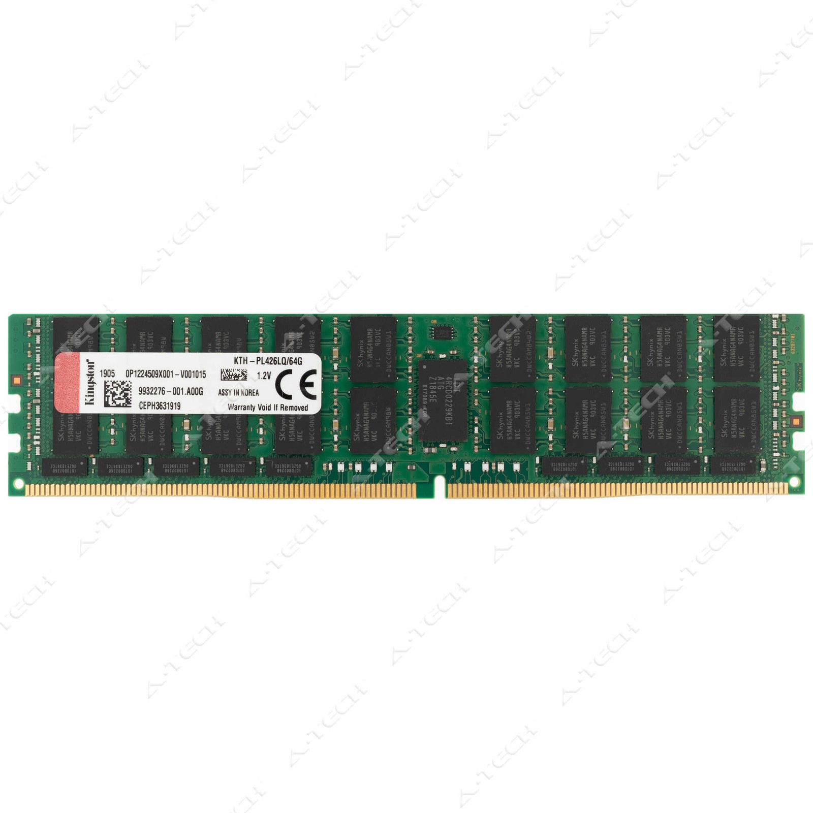 Kingston 64GB DDR4-2666 PC4-21300 ECC LRDIMM Server Memory RAM (KTH-PL426LQ/64G)
