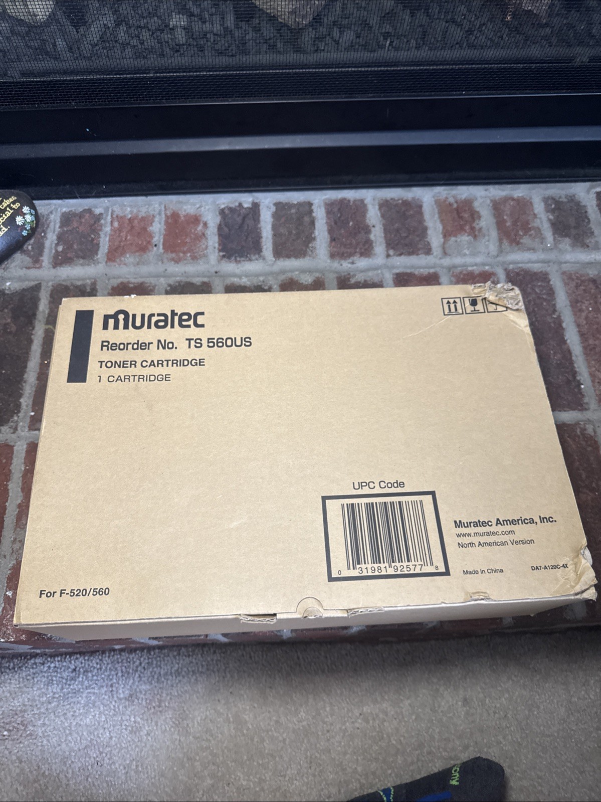 TS560US MURATEC F520 560 TONER CARTRIDGE BLACK