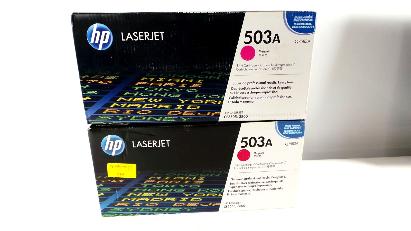 LOT OF 02 HP 503A Magenta Toner Cartridge LaserJet (Q7583A) *New Genuine Box*