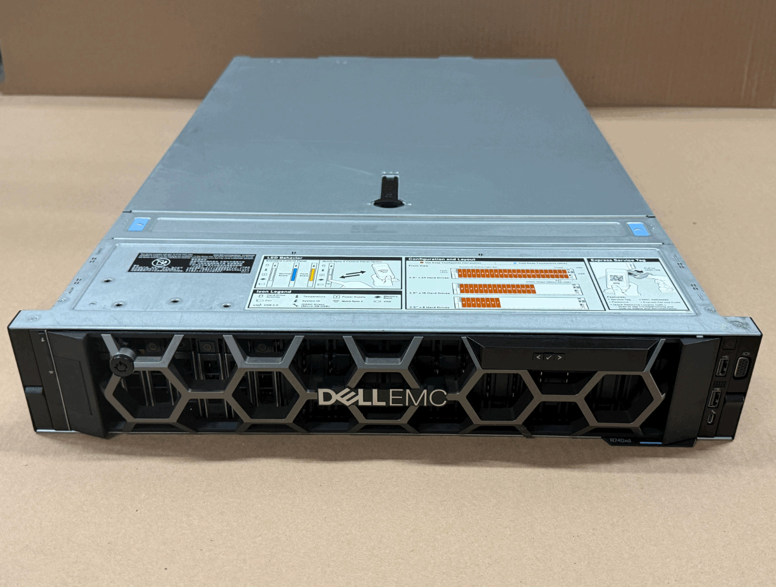 Dell PowerEdge R740xd 24SFF 2x Gold 6132 2.6GHz 32gb H730p 2x 1100w 2U Server
