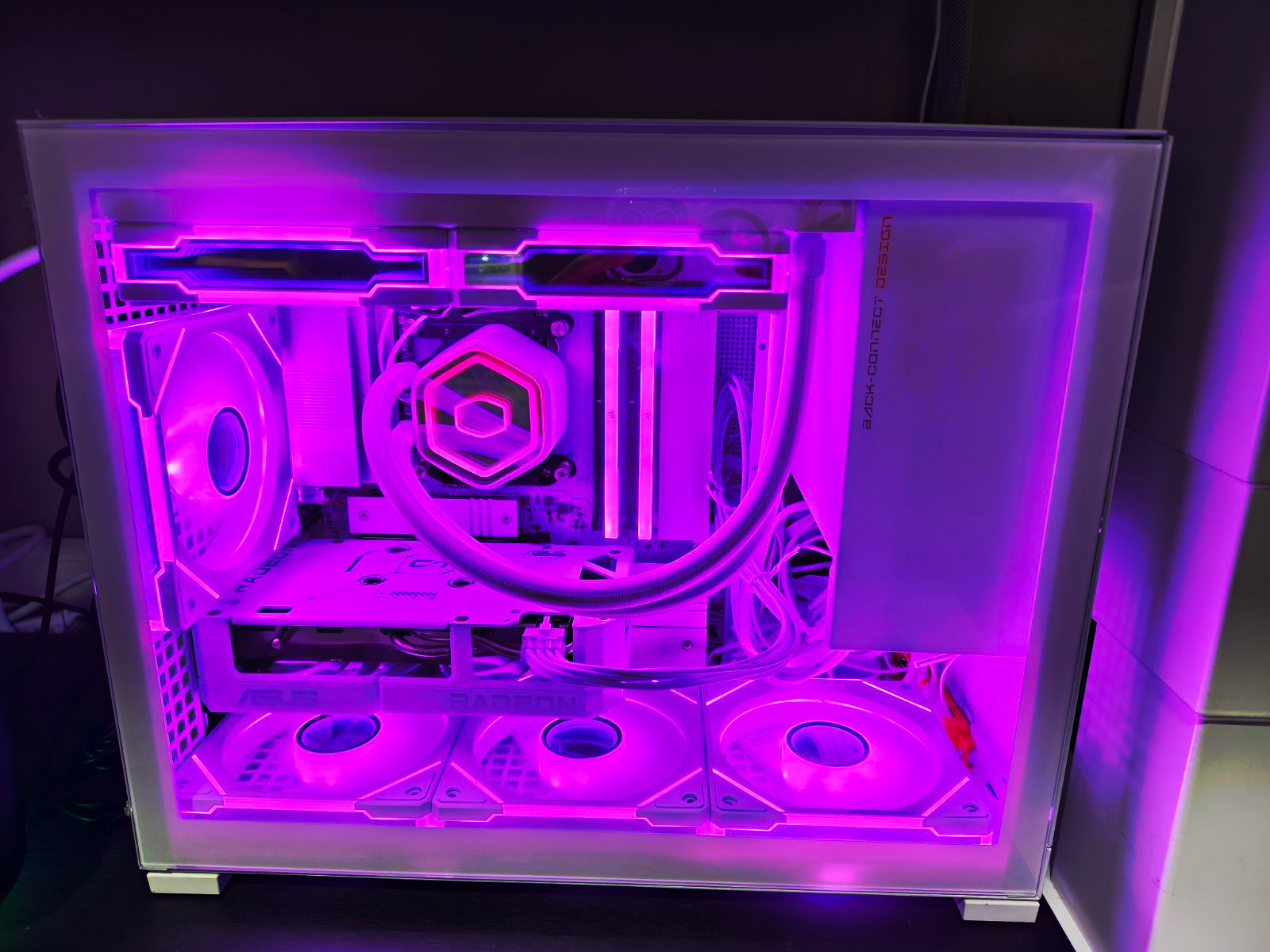 JONSBO D32 PRO White Tower Gaming PC AMD Ryzen Radeon GPU Liquid Cooling RGB