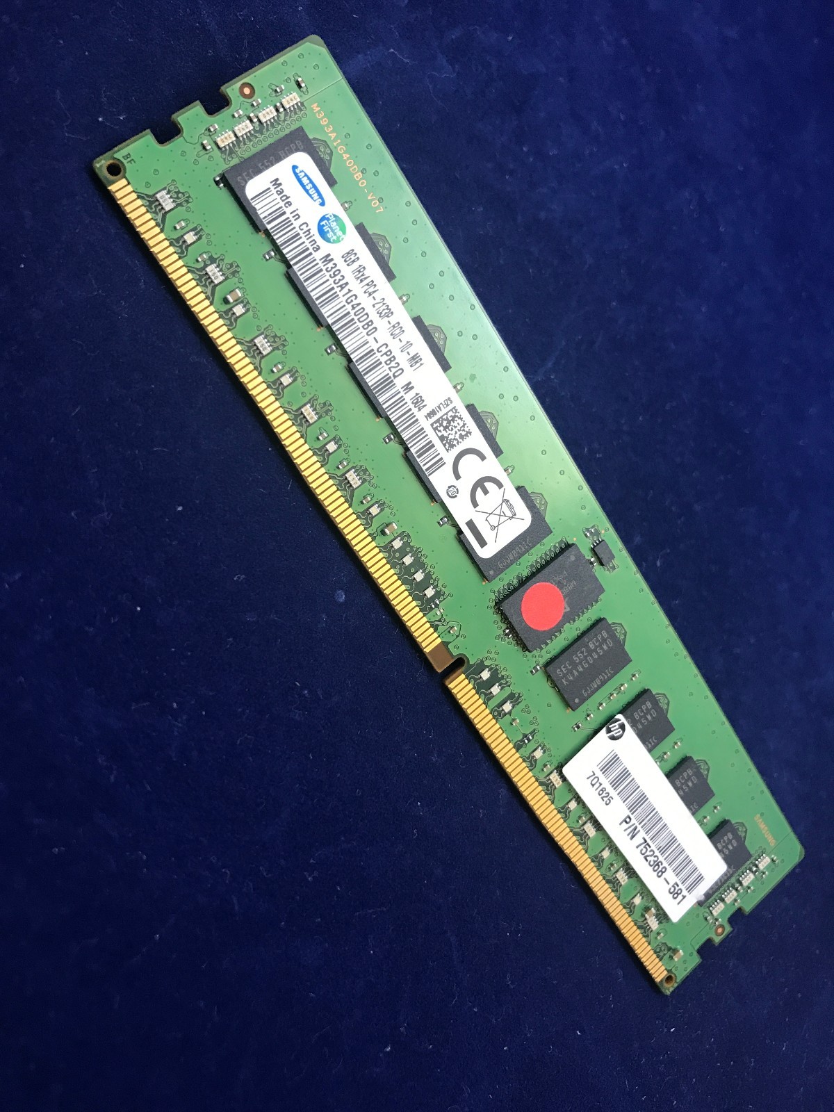 HP 8GB Memory 726718-B21 774170-001 752368-081 1Rx4 PC4-2133P ECC REG