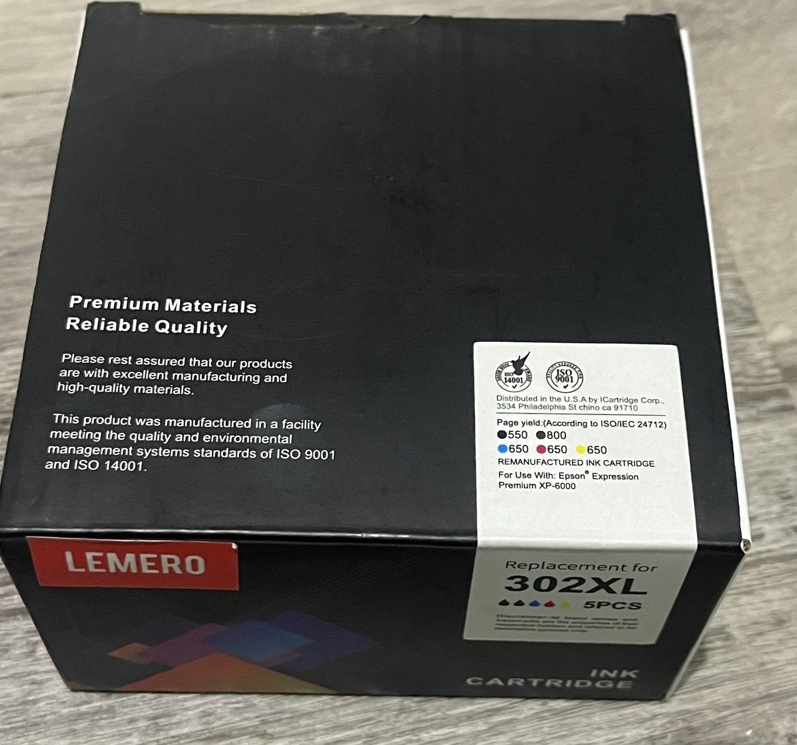 Compatible For Epson 302XL Black & Color Ink Cartridges (5-Pack) New 